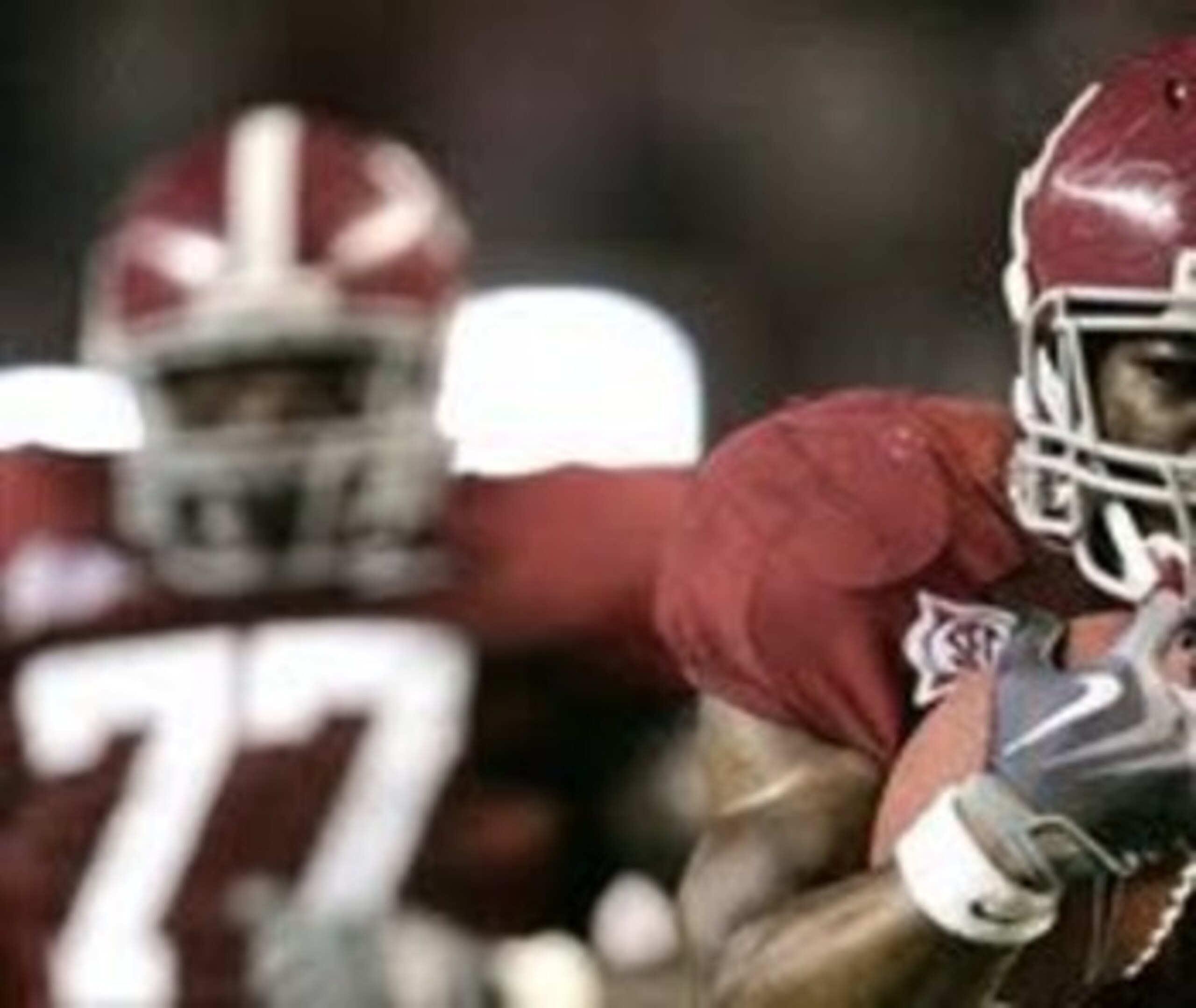 TUSCALOOSA, AL - NOVEMBER 26:  Trent Richardson #3 of the Alabama Crimson Tide is tackled by Nick Fairly #90 of the Auburn Tigers at Bryant-Denny Stadium on November 26, 2010 in Tuscaloosa, Alabama.  (Photo by Kevin C. Cox/Getty Images)