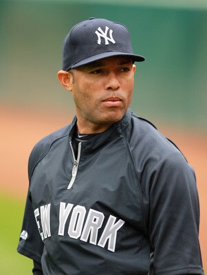 OAKLAND, CA - MAY 30:  Mariano Rivera #42 of the New York Yankees warms up before their game against the Oakland Athletics at Oakland-Alameda County Coliseum on May 30, 2011 in Oakland, California.  (Photo by Ezra Shaw/Getty Images)