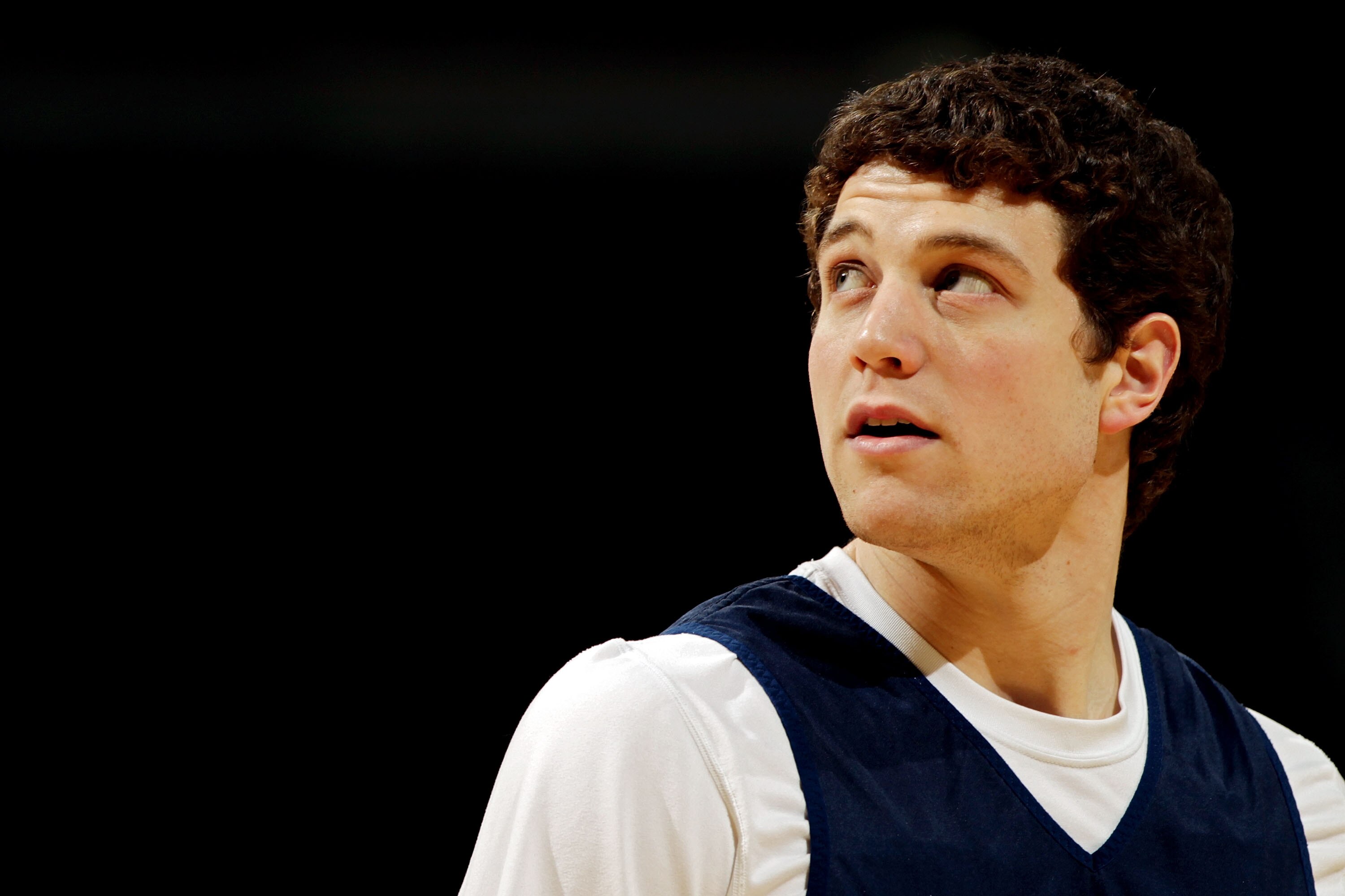 DENVER, CO - MARCH 16:  Jimmer Fredette #32 of the Brigham Young Cougars takes part in practice prior to their second round NCAA Men's Basketball Tournament game at the Pepsi Center on March 16, 2011 in Denver, Colorado.  (Photo by Doug Pensinger/Getty Im