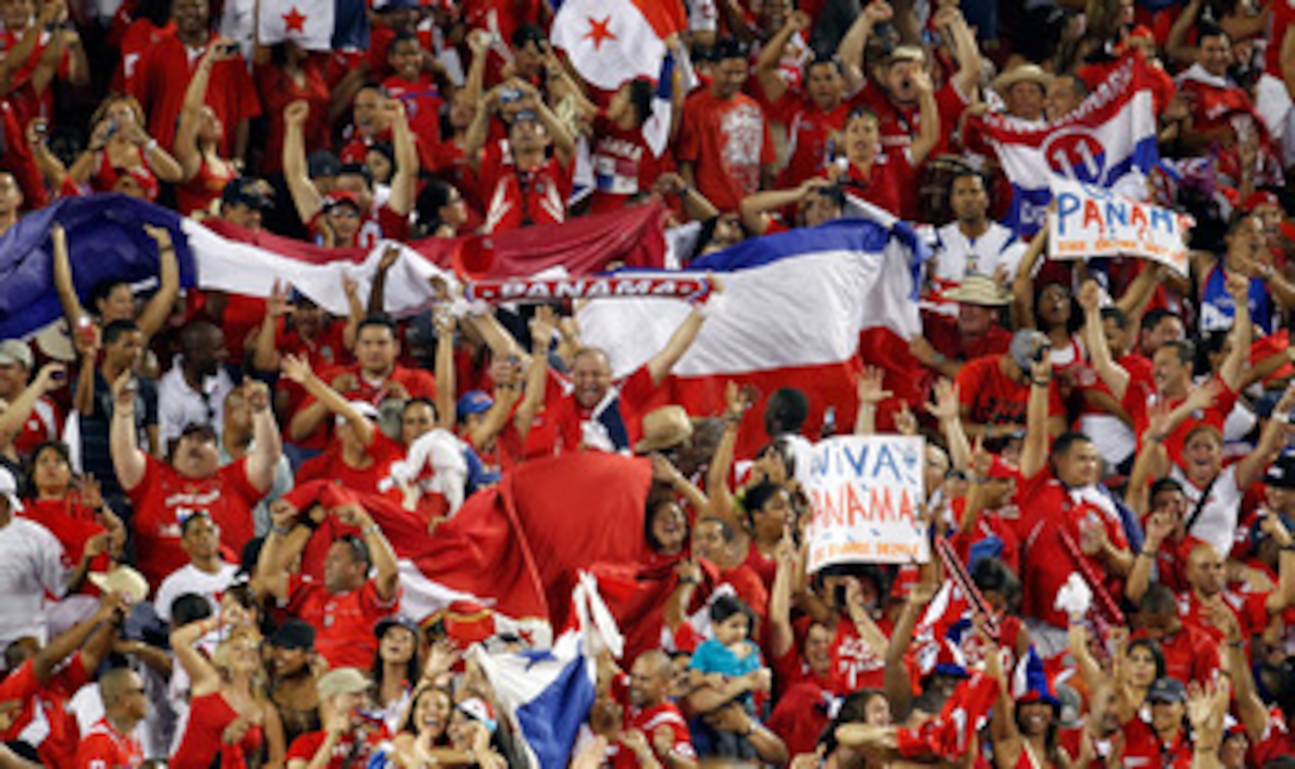 TAMPA, FL - JUNE 11: Fans of Team Panama celebrate their teams victory over Team United States during the CONCACAF Gold Cup Match at Raymond James Stadium on June 11, 2011 in Tampa, Florida. (Photo by J. Meric/Getty Images) TAMPA, FL - JUNE 11: Fans of Team Panama celebrate their teams victory over Team United States during the CONCACAF Gold Cup Match at Raymond James Stadium on June 11, 2011 in Tampa, Florida. (Photo by J. Meric/Getty Images)