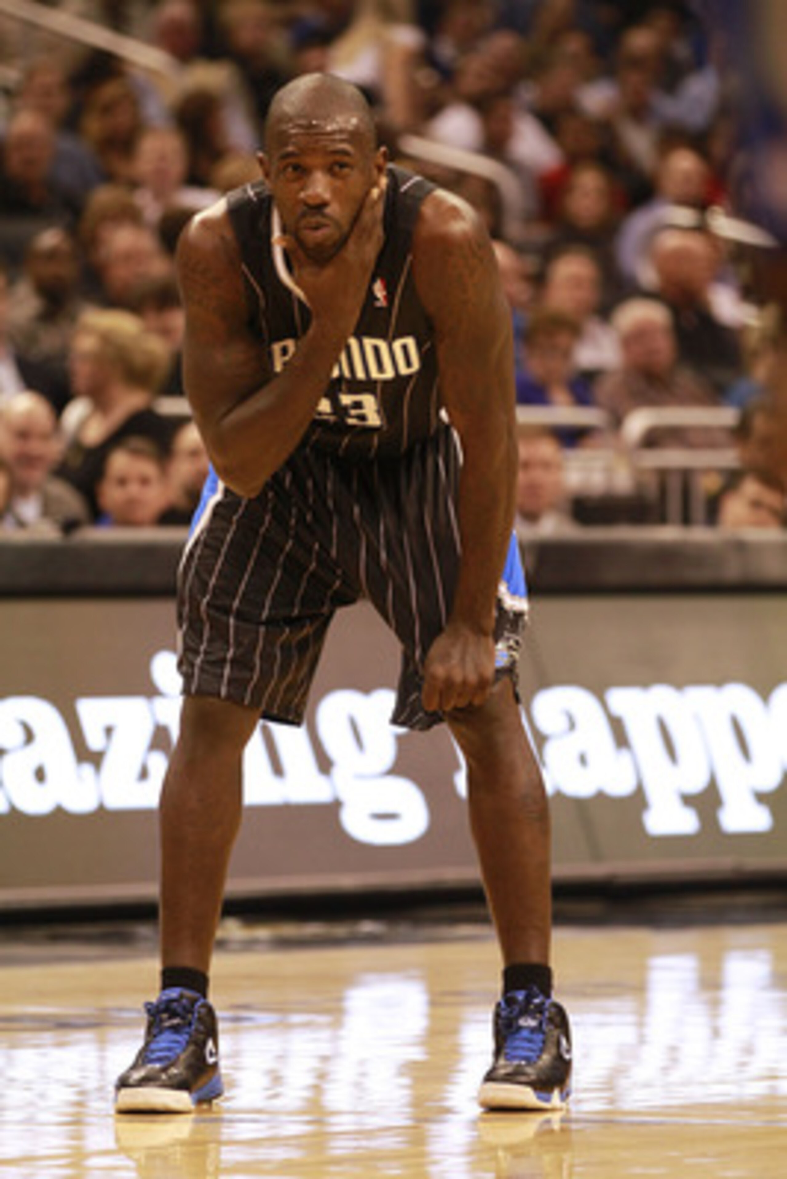 ORLANDO, FL - FEBRUARY 03:  Guard Jason Richardson #23 of the Orlando Magic reacts during a game against the Miami Heat at Amway Arena on February 3, 2011 in Orlando, Florida. NOTE TO USER: User expressly acknowledges and agrees that, by downloading and/o