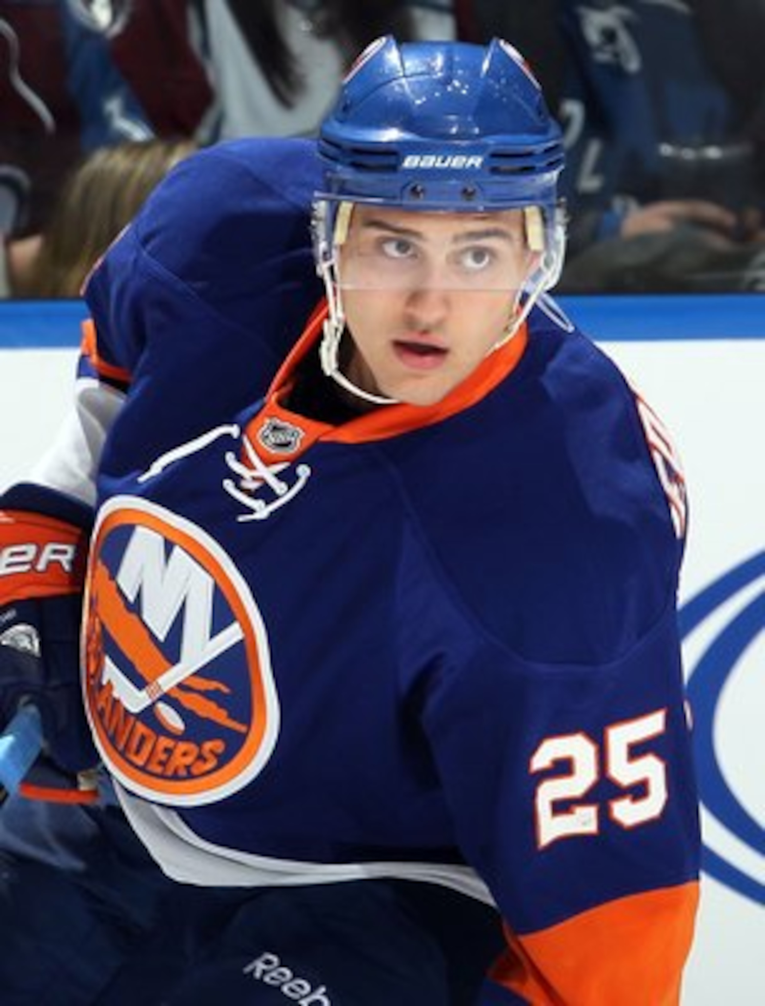 UNIONDALE, NY - OCTOBER 16: Nino Niederreiter #25 of the New York Islanders skates against the Colorado Avalanche on October 16, 2010 at Nassau Coliseum in Uniondale, New York. (Photo by Jim McIsaac/Getty Images) UNIONDALE, NY - OCTOBER 16: Nino Niederreiter #25 of the New York Islanders skates against the Colorado Avalanche on October 16, 2010 at Nassau Coliseum in Uniondale, New York. (Photo by Jim McIsaac/Getty Images)