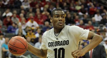 KANSAS CITY, MO - MARCH 09:  Alec Burks #10 of the Colorado Buffaloes drives with the ball against the Iowa State Cyclones during the first round of the 2011 Phillips 66 Big 12 Men's Basketball Tournament at Sprint Center on March 9, 2011 in Kansas City,
