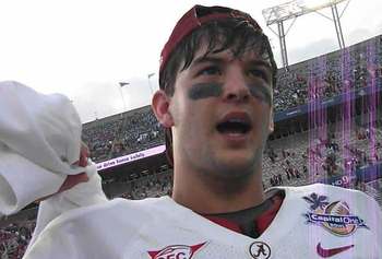 Time for McCarron to show he deserves to be the man. (photo by Larry Burton)