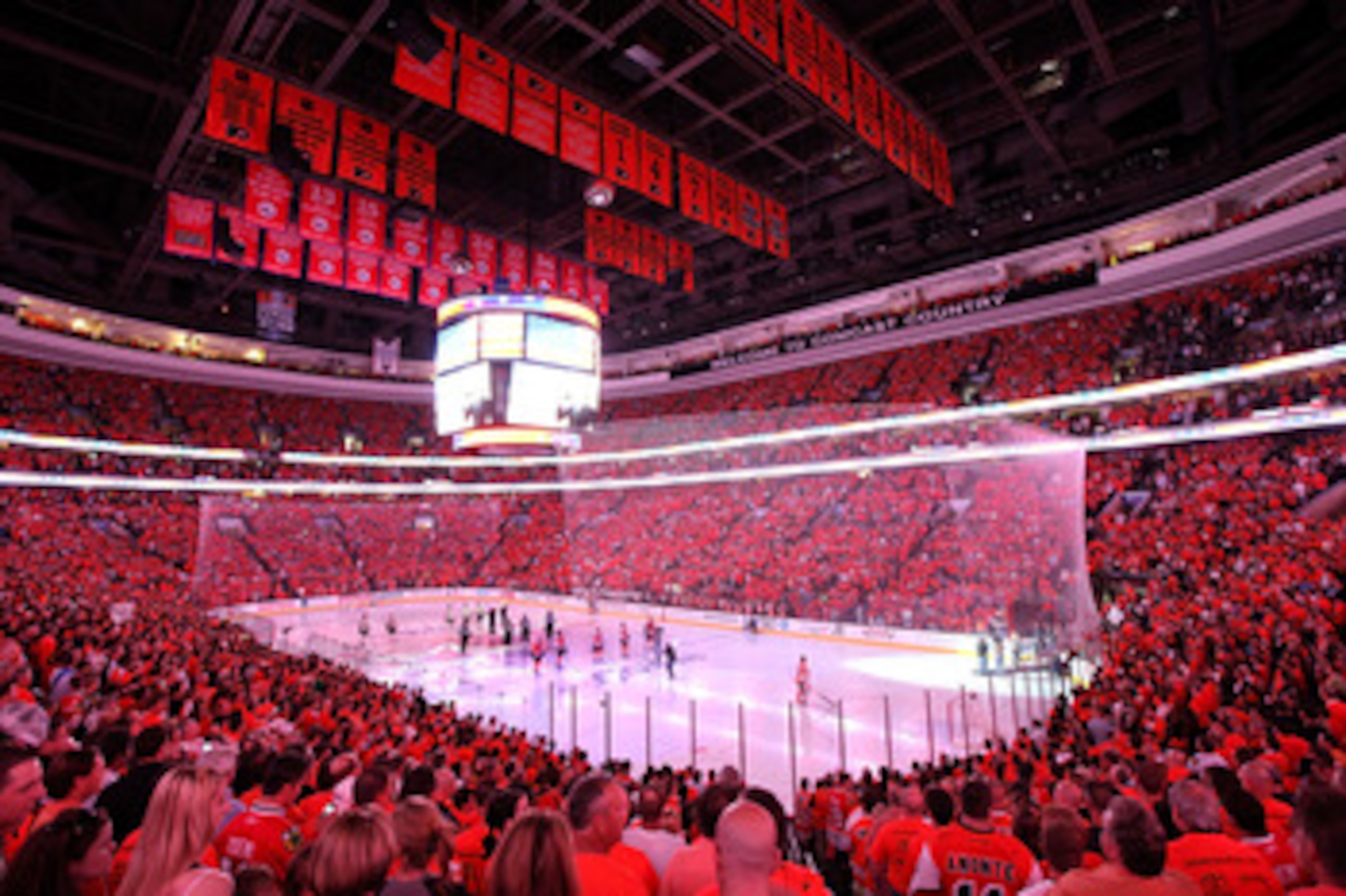 PHILADELPHIA - JUNE 04:  Lauren Hart sings 'God Bless America' before Game Four of the 2010 NHL Stanley Cup Final between the Chicago Blackhawks and the Philadelphia Flyers at Wachovia Center on June 4, 2010 in Philadelphia, Pennsylvania.  (Photo by Andre