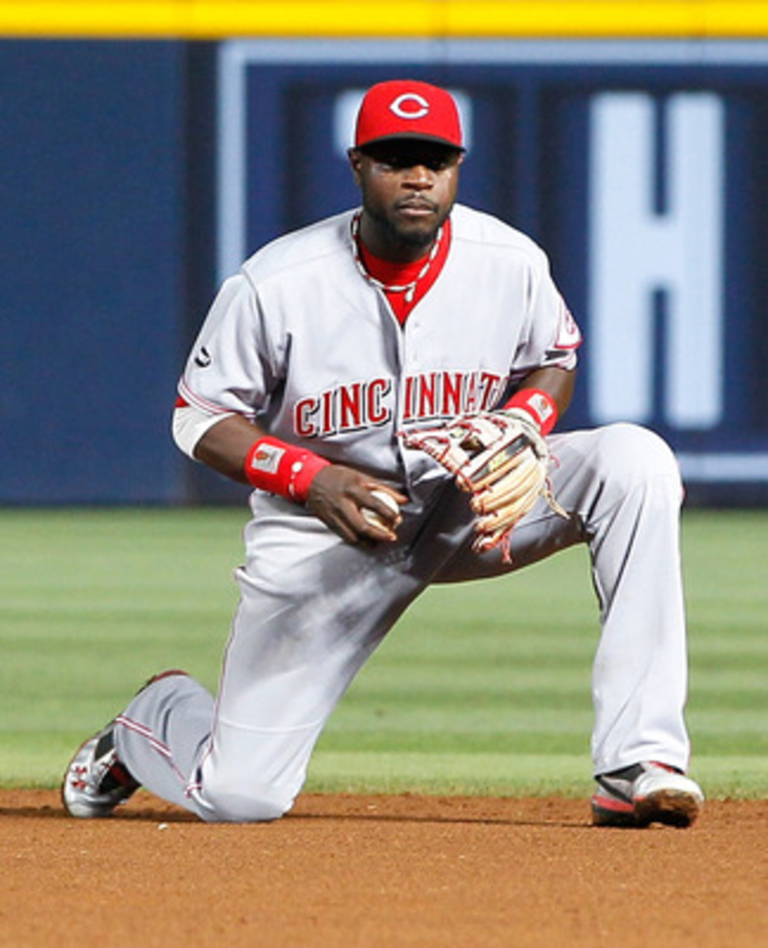 ATLANTA, GA - MAY 29:  Brandon Phillips #4 of the Cincinnati Reds against the Atlanta Braves at Turner Field on May 29, 2011 in Atlanta, Georgia.  (Photo by Kevin C. Cox/Getty Images)