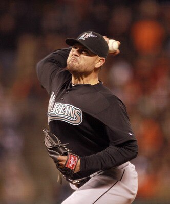 SAN FRANCISCO, CA - MAY 24: Ricky Nolasco #47 of the Florida Marlins pitches against the San Francisco Giants at AT&T Park on May 24, 2011 in San Francisco, California. (Photo by Ezra Shaw/Getty Images) SAN FRANCISCO, CA - MAY 24: Ricky Nolasco #47 of the Florida Marlins pitches against the San Francisco Giants at AT&T Park on May 24, 2011 in San Francisco, California. (Photo by Ezra Shaw/Getty Images)