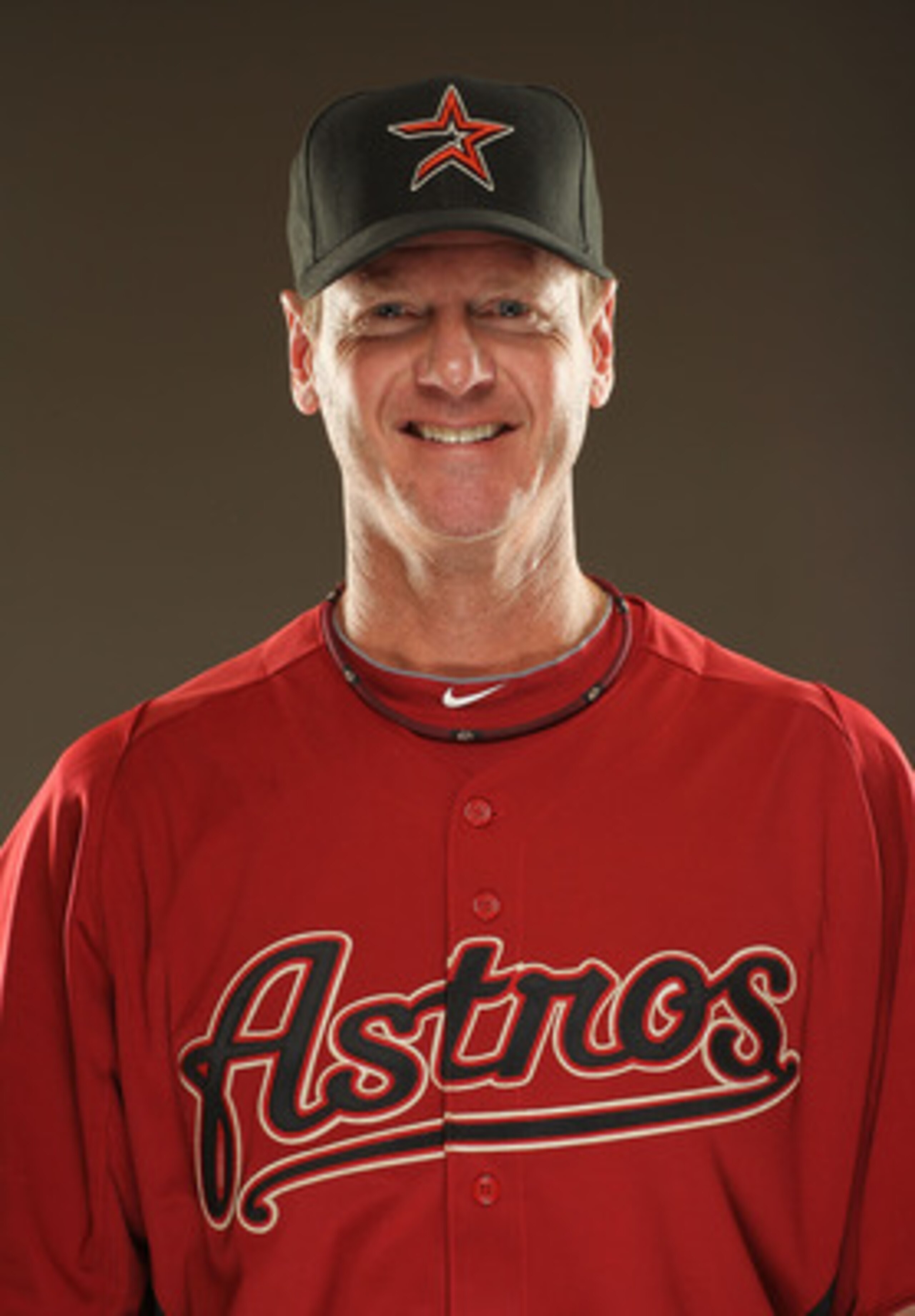 KISSIMMEE, FL - FEBRUARY 24:  Brad Arnsberg, Coach of the Houston Astros poses for a portrait during Spring Training photo Day at Osceola County Stadium  on February 24, 2011 in Kissimmee, Florida.  (Photo by Al Bello/Getty Images)
