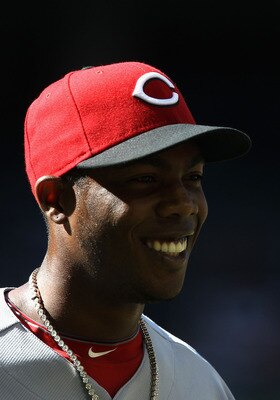 PHOENIX, AZ - APRIL 10:  Relief pitcher Aroldis Chapman #54 of the Cincinnati Reds during the Major League Baseball game against the Arizona Diamondbacks at Chase Field on April 10, 2011 in Phoenix, Arizona. The Diamondbacks defeated the Reds 10-8.  (Phot