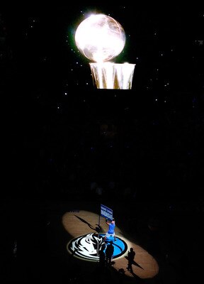 DALLAS, TX - JUNE 05:  Mavs man, the mascot for the Dallas Mavericks pumps up the crowd prior to tip-off against the Miami Heat in Game Three of the 2011 NBA Finals at American Airlines Center on June 5, 2011 in Dallas, Texas.  NOTE TO USER: User expressl