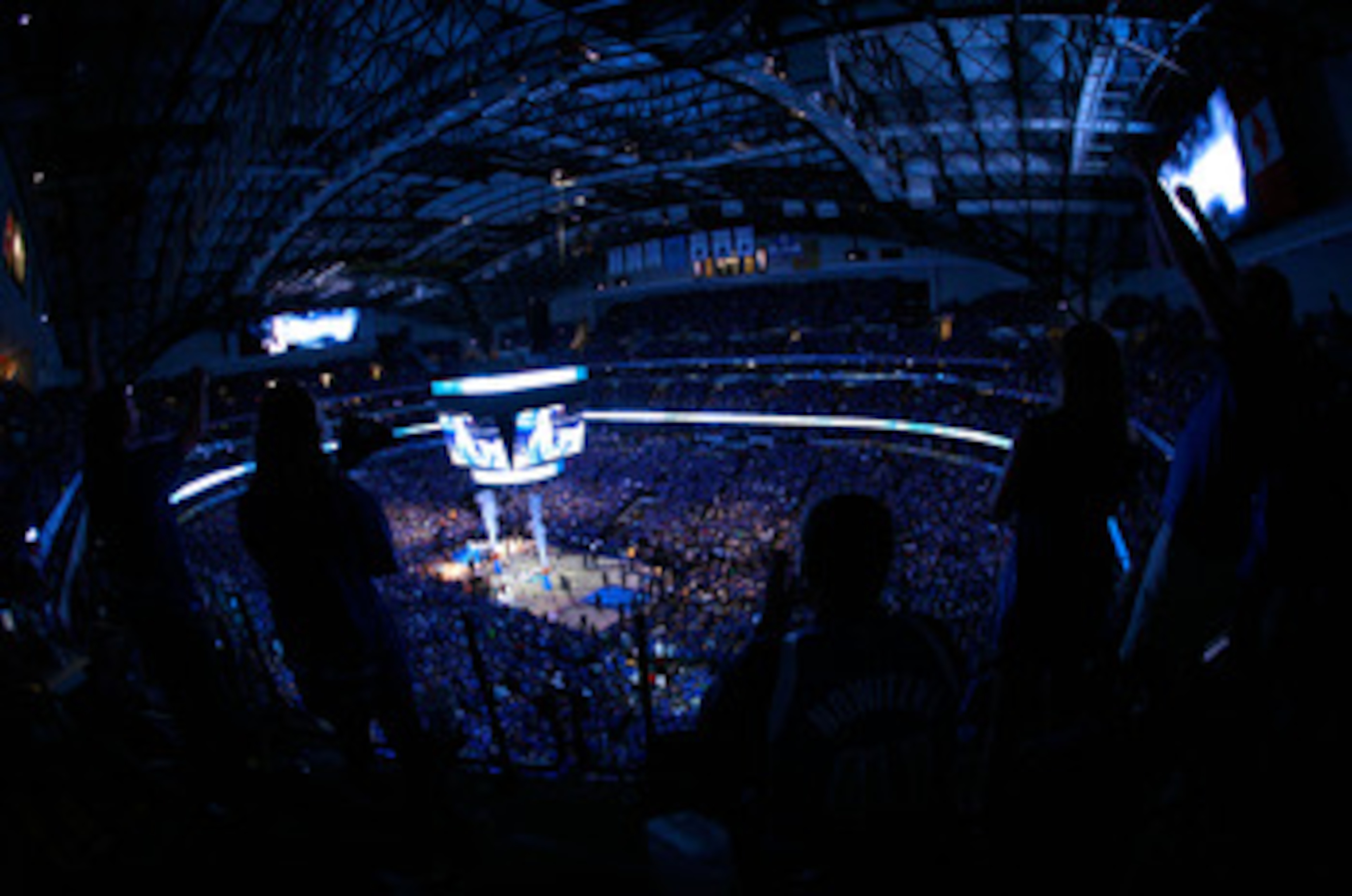 DALLAS, TX - JUNE 09:  A general interior view of pregame introductions between the Dallas Mavericks and the Miami Heat in Game Five of the 2011 NBA Finals at American Airlines Center on June 9, 2011 in Dallas, Texas.  NOTE TO USER: User expressly acknowl