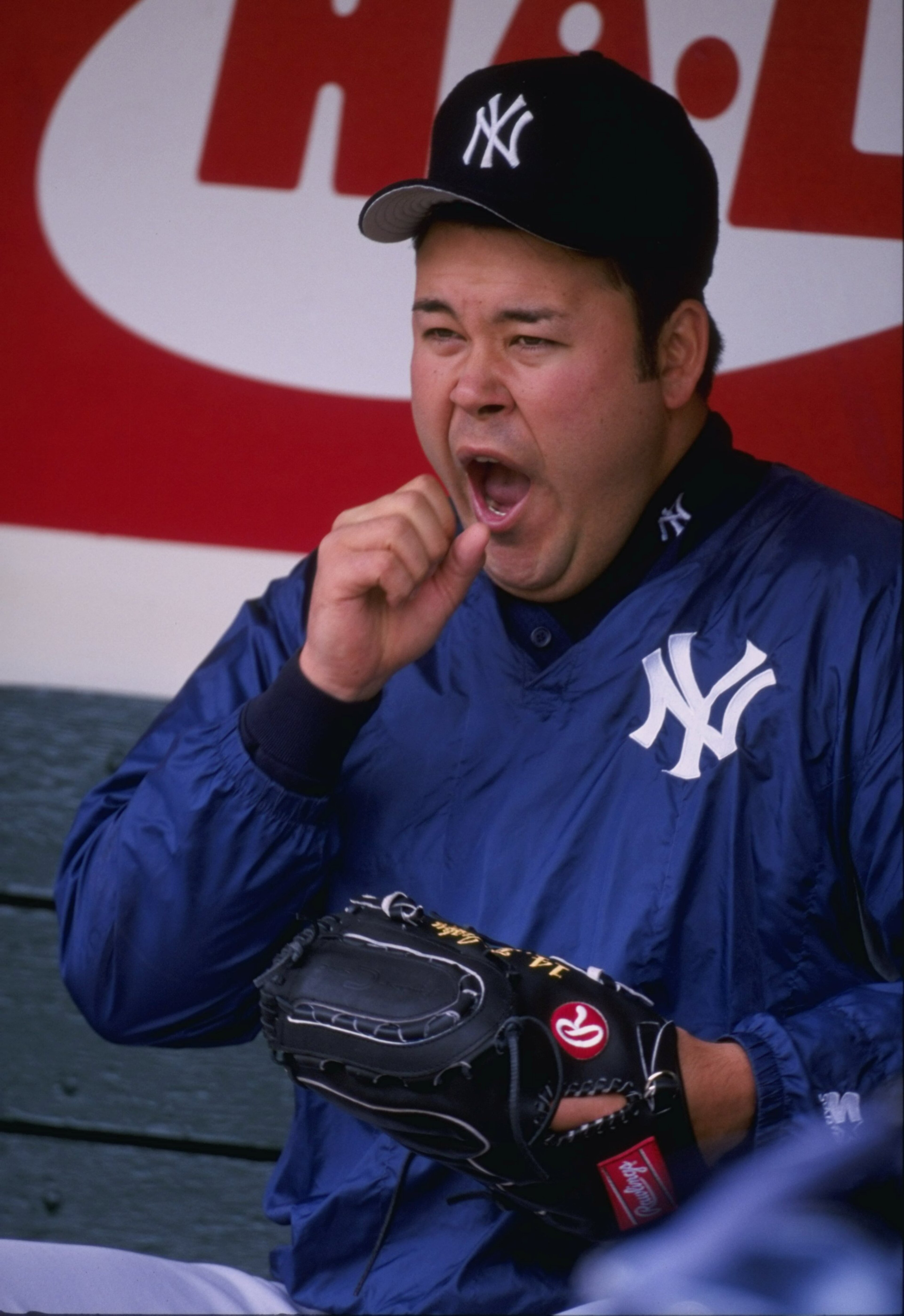 5 Apr 1998: Pitcher Hideki Irabu of the New York Yankees in action during a game against the Oakland Athletics at the Oakland Coliseum in Oakland, California. The Yankees defeated the Athletics 9-7. Mandatory Credit: Jeff Carlick /Allsport 5 Apr 1998: Pitcher Hideki Irabu of the New York Yankees in action during a game against the Oakland Athletics at the Oakland Coliseum in Oakland, California. The Yankees defeated the Athletics 9-7. Mandatory Credit: Jeff Carlick /Allsport