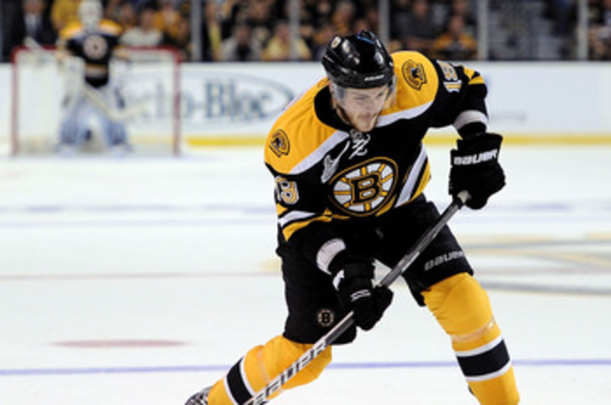 BOSTON, MA - JUNE 08:  Tyler Seguin #19 of the Boston Bruins skates with the puck against the Vancouver Canucks during Game Four of the 2011 NHL Stanley Cup Final at TD Garden on June 8, 2011 in Boston, Massachusetts.  (Photo by Harry How/Getty Images)