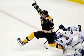 BOSTON, MA - JUNE 08:  Tyler Seguin #19 of the Boston Bruins in action against the Vancouver Canucks during Game Four of the 2011 NHL Stanley Cup Final at TD Garden on June 8, 2011 in Boston, Massachusetts.  (Photo by Bruce Bennett/Getty Images)