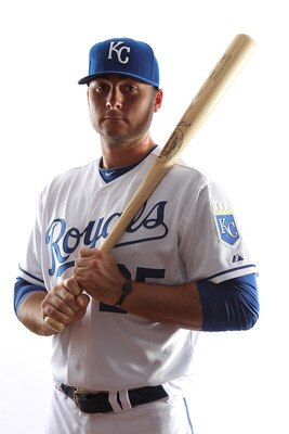 SURPRISE, AZ - FEBRUARY 23:  Clint Robinson #25 of the Kansas City Royals poses for a portrait during Spring Training Media Day on February 23, 2011 at Surprise Stadium in Surprise, Arizona..  (Photo by Jonathan Ferrey/Getty Images)