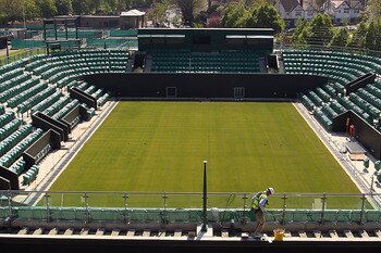 LONDON, ENGLAND - APRIL 19:  The New court 3 is seen and will be ready for the 2011 Championships at The All England Lawn Tennis & Croquet Club on April 19, 2011 in London, England.  (Photo by Julian Finney/Getty Images)