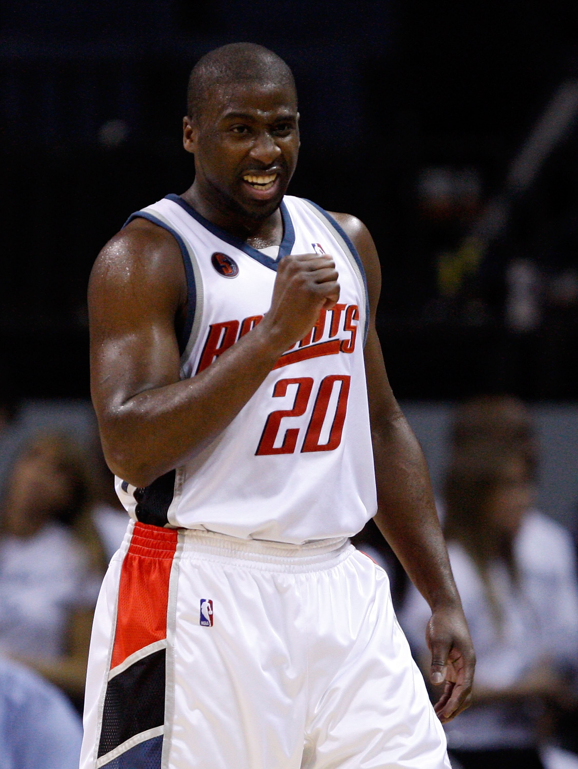CHARLOTTE, NC - MARCH 16:  Raymond Felton #20 of the Charlotte Bobcats reacts during a game against the Toronto Raptors at Time Warner Cable Arena on March 16, 2009 in Charlotte, North Carolina.  NOTE TO USER: User expressly acknowledges and agrees that,