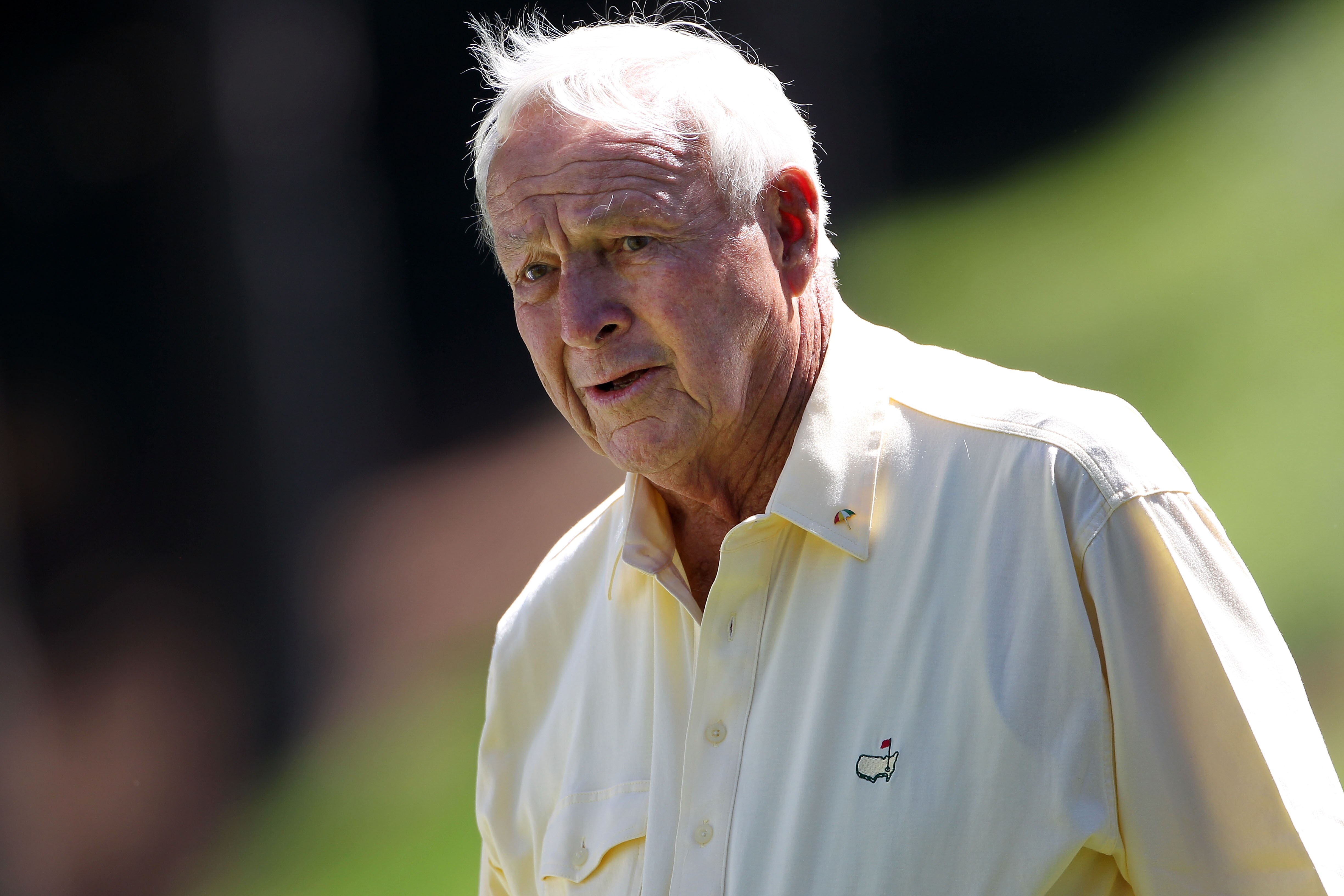 AUGUSTA, GA - APRIL 06:  Arnold Palmer walks across a green during the Par 3 Contest prior to the 2011 Masters Tournament at Augusta National Golf Club on April 6, 2011 in Augusta, Georgia.  (Photo by Jamie Squire/Getty Images)