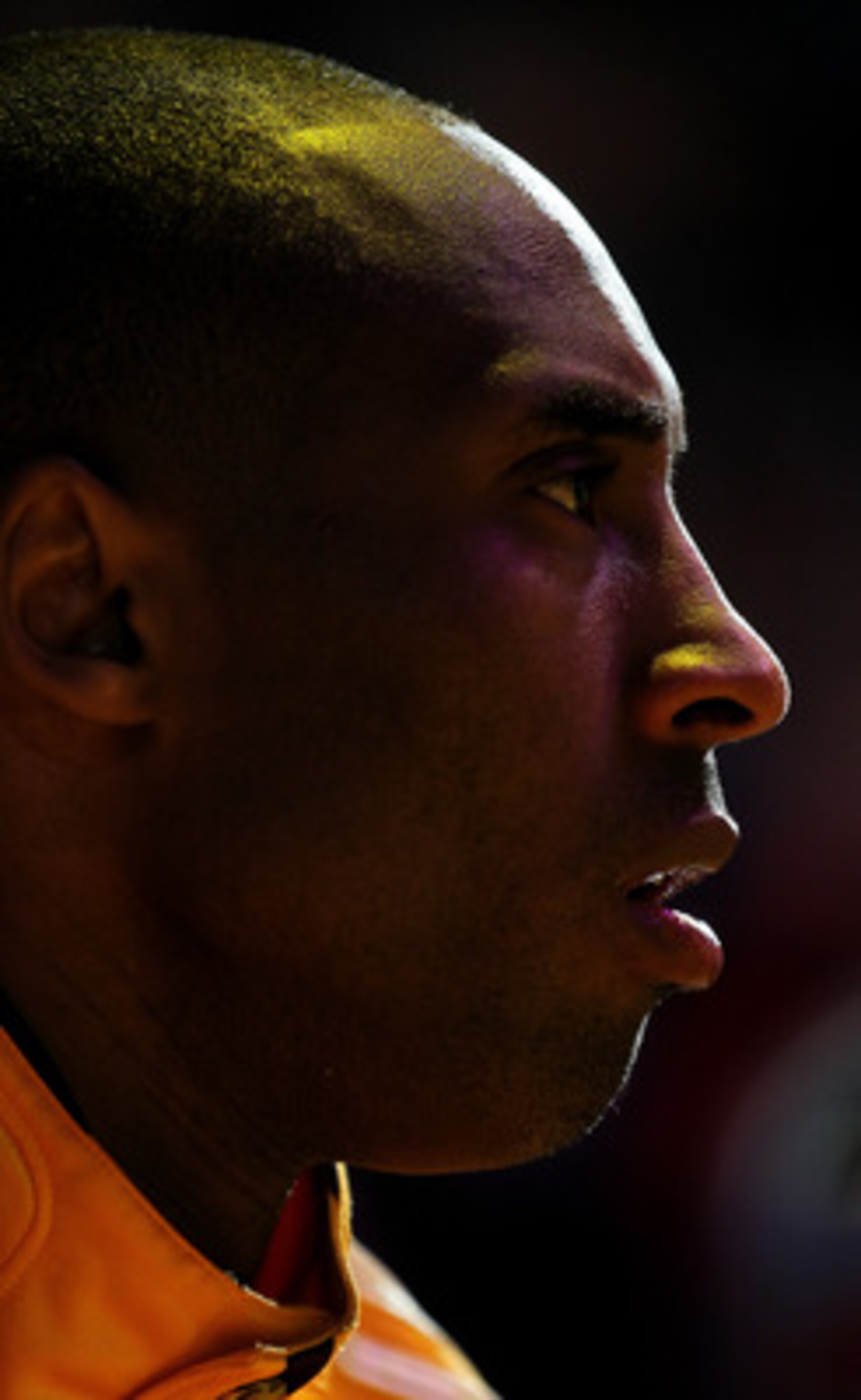 LOS ANGELES, CA - APRIL 05:  Kobe Bryant #24 of the Los Angeles Lakers sits on the bench before the game with the Utah Jazz at Staples Center on April 5, 2011 in Los Angeles, California. The Jazz won 86-85.  NOTE TO USER: User expressly acknowledges and a