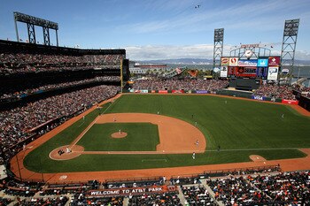 SAN FRANCISCO, CA - APRIL 24:  A general view during the game between the San Francisco Giants and the Atlanta Braves at AT&T Park on April 24, 2011 in San Francisco, California.  (Photo by Ezra Shaw/Getty Images)