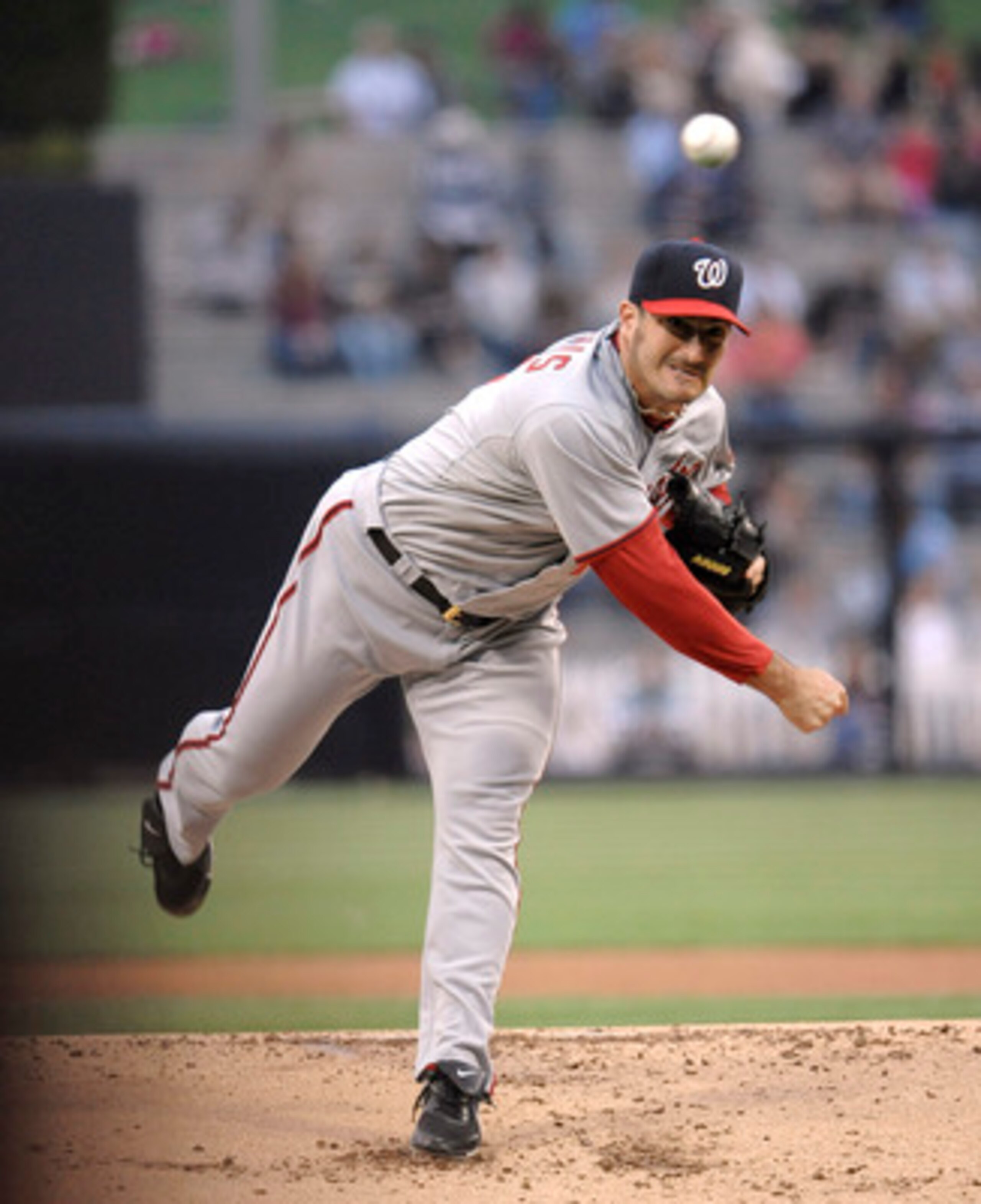 SAN DIEGO, CA - JUNE 10: Jason Marquis #21 of the Washington Nationals pitches during the first inning of a baseball game against the San Diego Padres at Petco Park on June 10, 2011 in San Diego, California. (Photo by Denis Poroy/Getty Images) SAN DIEGO, CA - JUNE 10: Jason Marquis #21 of the Washington Nationals pitches during the first inning of a baseball game against the San Diego Padres at Petco Park on June 10, 2011 in San Diego, California. (Photo by Denis Poroy/Getty Images)