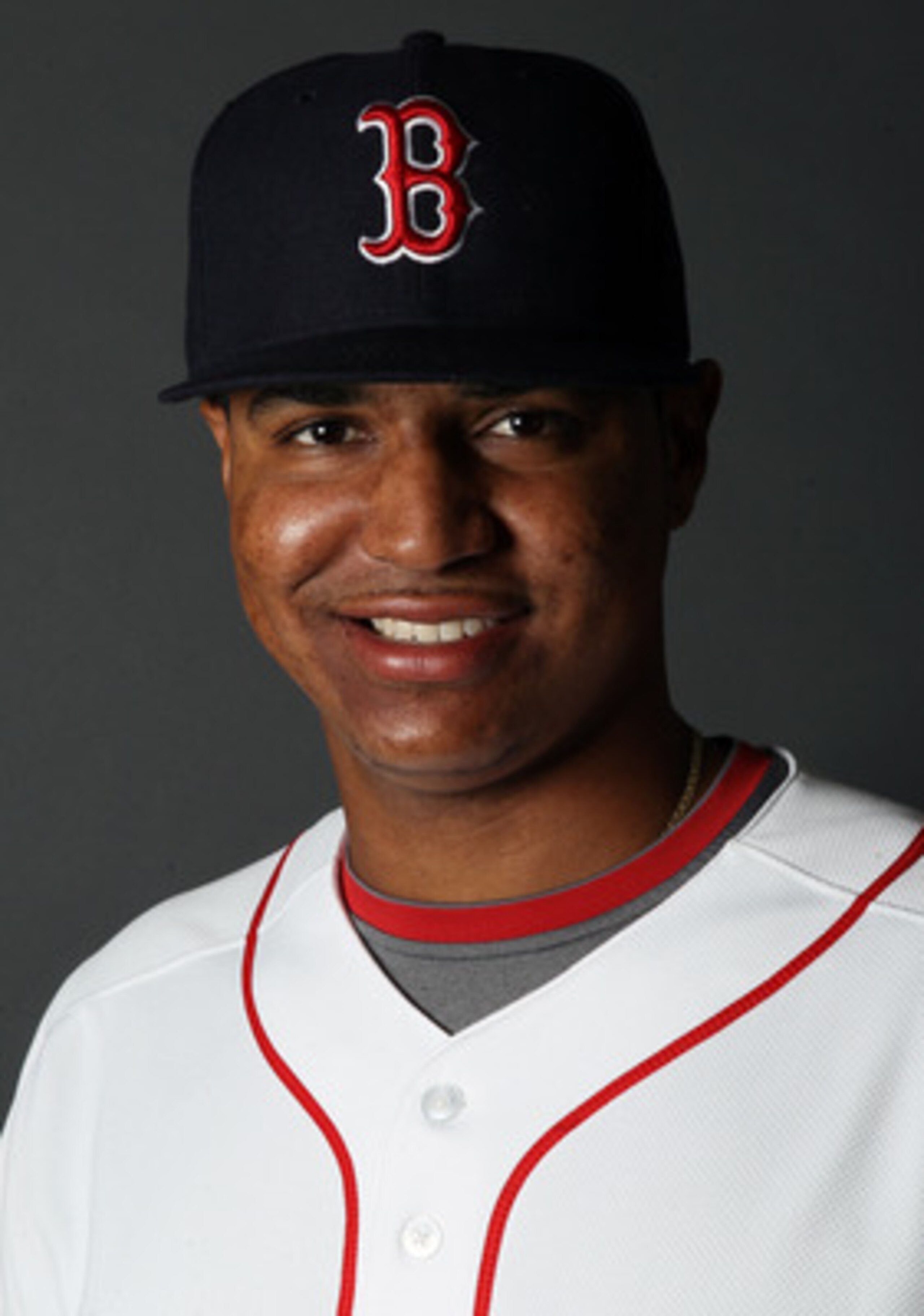 FT. MYERS, FL - FEBRUARY 20:  Stolmy Pimentel #74 of the Boston Red Sox poses for a portrait during the Boston Red Sox Photo Day on February 20, 2011 at the Boston Red Sox Player Development Complex in Ft. Myers, Florida  (Photo by Elsa/Getty Images)