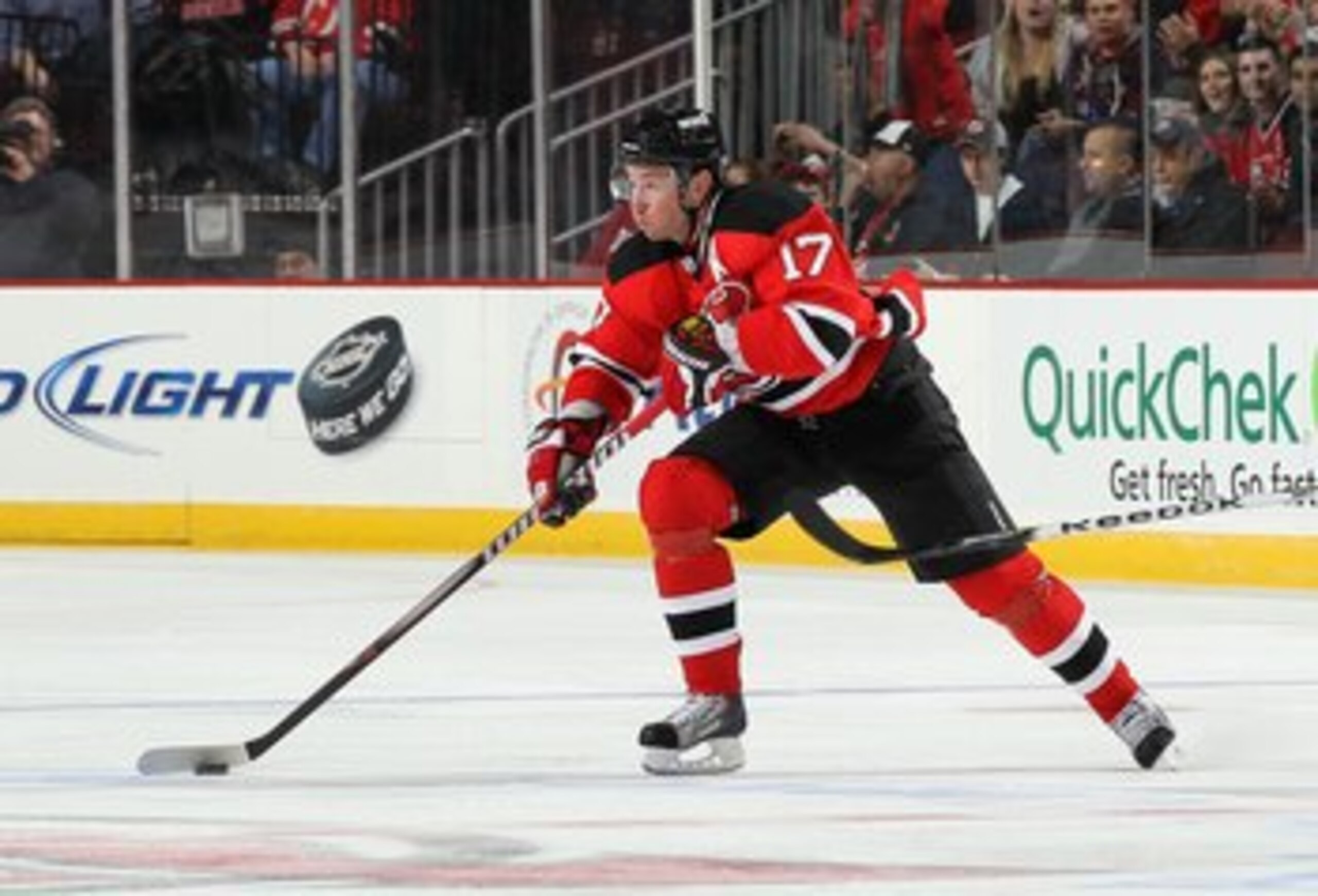 NEWARK, NJ - MARCH 08: Ilya Kovalchuk #17 of the New Jersey Devils skates against the Ottawa Senators at the Prudential Center on March 8, 2011 in Newark, New Jersey. The Sens defeated the Devils 2-1. (Photo by Jim McIsaac/Getty Images) NEWARK, NJ - MARCH 08: Ilya Kovalchuk #17 of the New Jersey Devils skates against the Ottawa Senators at the Prudential Center on March 8, 2011 in Newark, New Jersey. The Sens defeated the Devils 2-1. (Photo by Jim McIsaac/Getty Images)