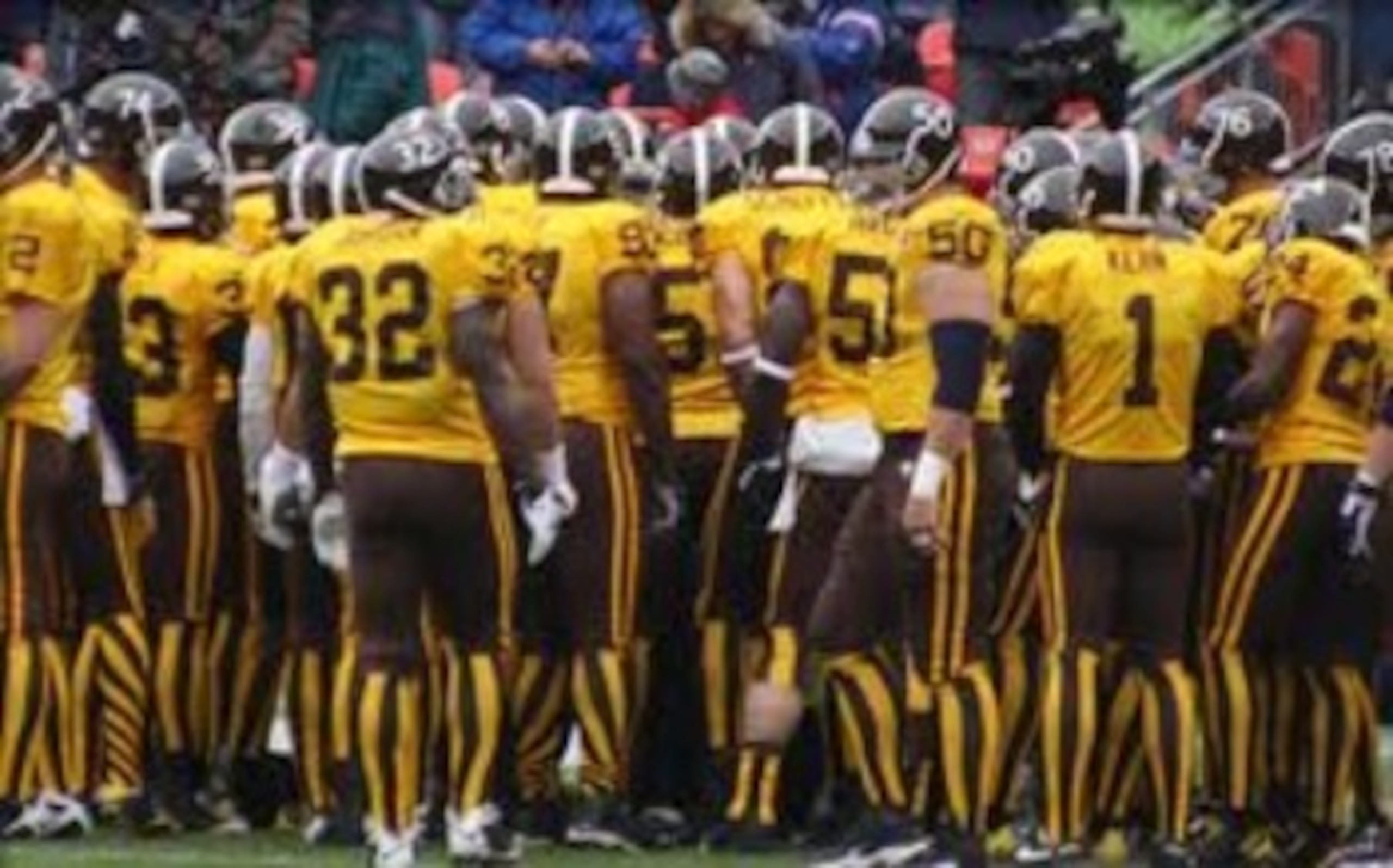 October 11, 2009 game against the Patriots adorned in 1960 Broncos throwback uniforms. The game featured the famous brown and mustard vertical striped socks.