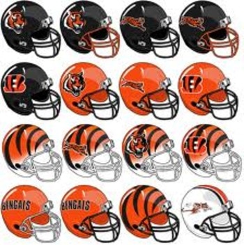 Lots of helmet options for the Bengals