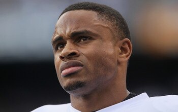SAN DIEGO - DECEMBER 05:  Nnamdi Asomugha #21 the Oakland Raiders looks on from the sideline against the San Diego Chargers at Qualcomm Stadium on December 5, 2010 in San Diego, California. The Raiders defeated the Chargers 28-13.  (Photo by Jeff Gross/Ge