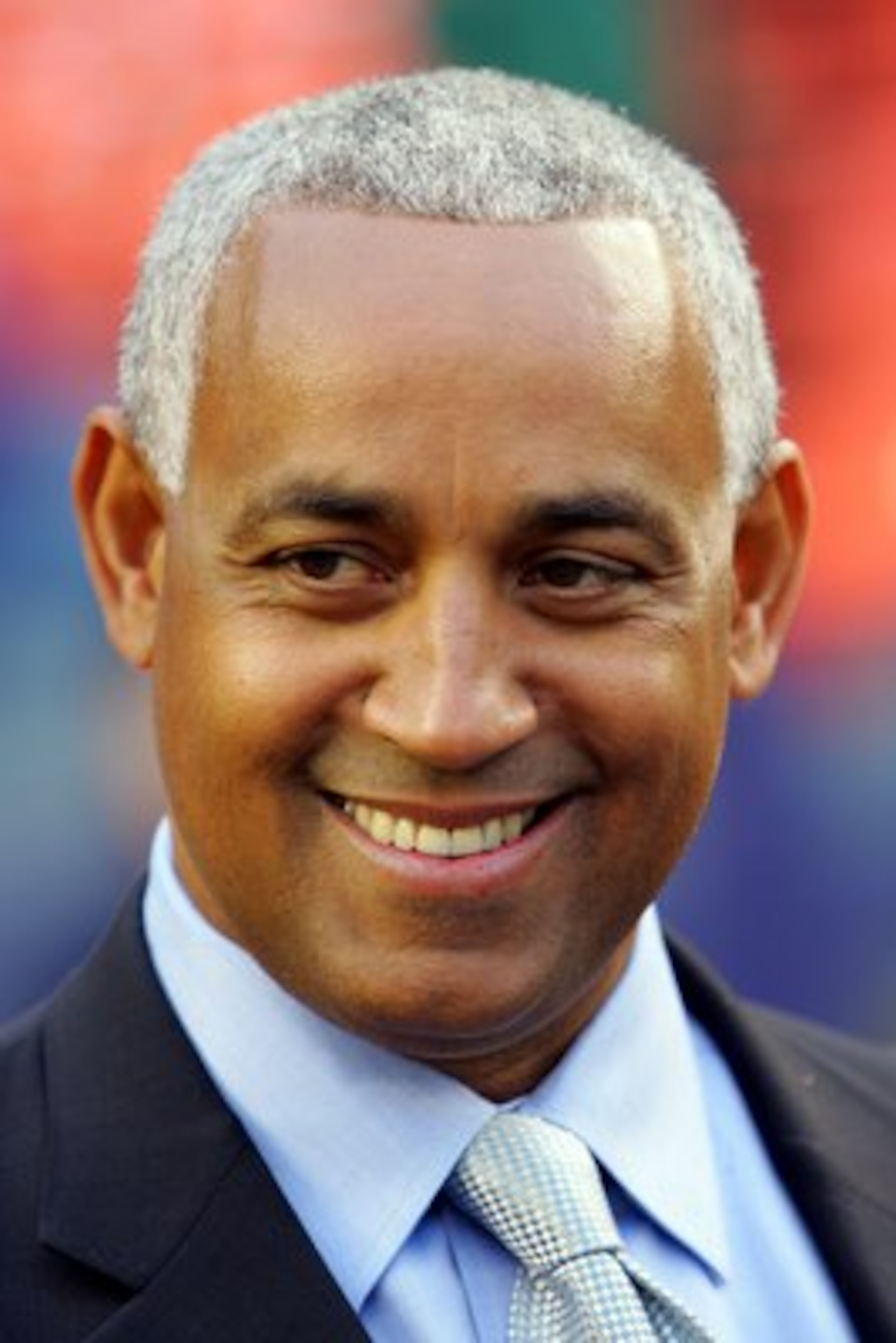NEW YORK - APRIL 3:  Omar Minaya, Executive Vice President of Baseball Operations and General Manager of the New York Mets, is seen before the New York Mets Home Opener against the Washington Nationals on April 3, 2006 at Shea Stadium in the Flushing neig