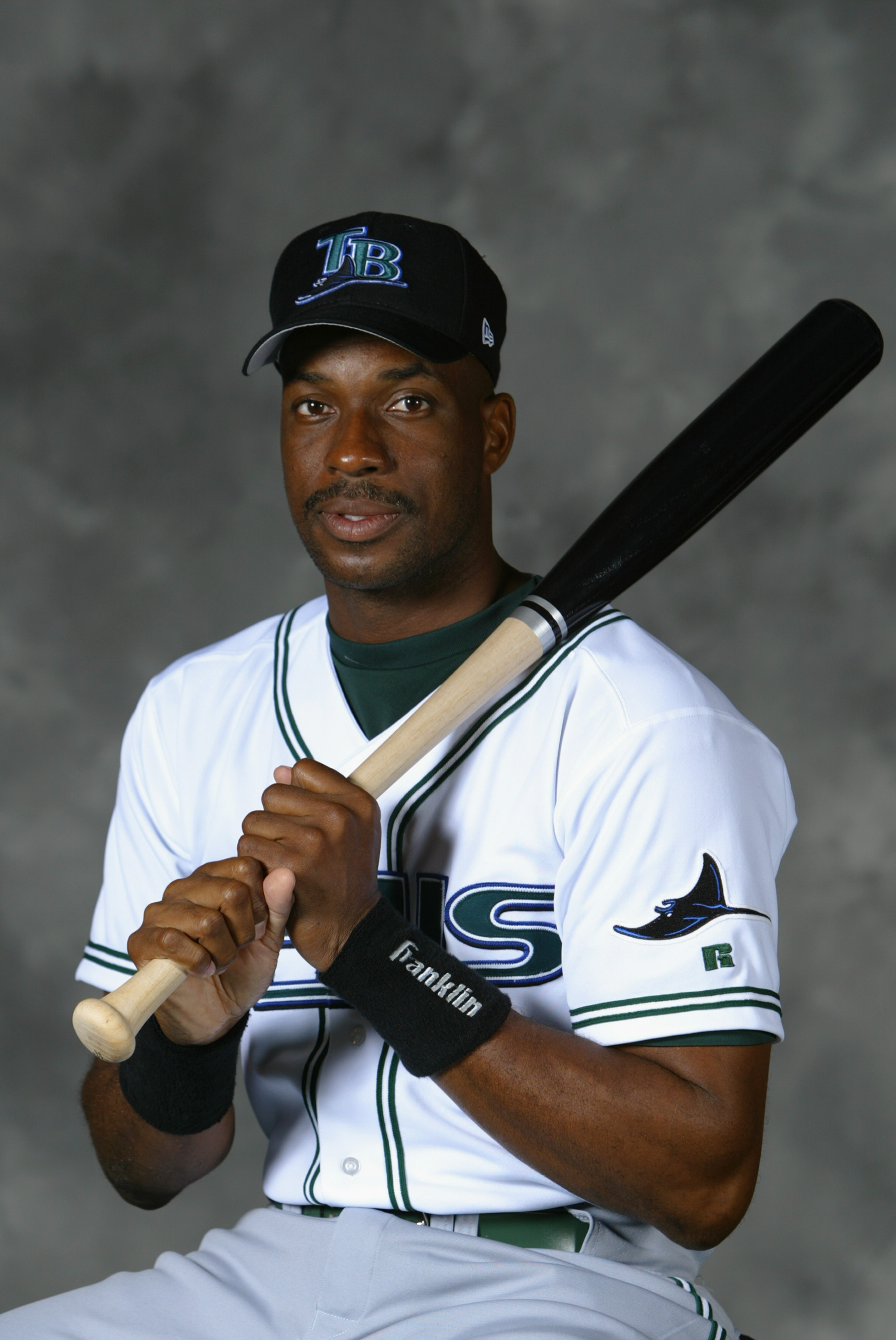 ST. PETERSBURG, FL - FEBRUARY 23: Fred McGriff #29 of the Tampa Bay Devil Rays poses for a portrait on February 23, 2004 at the Devil Rays spring training complex in St. Petersburg, Florida. (Photo by Ezra Shaw/Getty Images) ST. PETERSBURG, FL - FEBRUARY 23: Fred McGriff #29 of the Tampa Bay Devil Rays poses for a portrait on February 23, 2004 at the Devil Rays spring training complex in St. Petersburg, Florida. (Photo by Ezra Shaw/Getty Images)