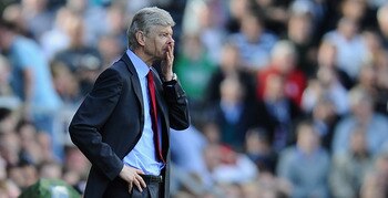 LONDON, ENGLAND - MAY 22:  Arsene Wenger of Arsenal shows his emotions during the Barclays Premier League match between Fulham and Arsenal at Craven Cottage on May 22, 2011 in London, England.  (Photo by Clive Mason/Getty Images)