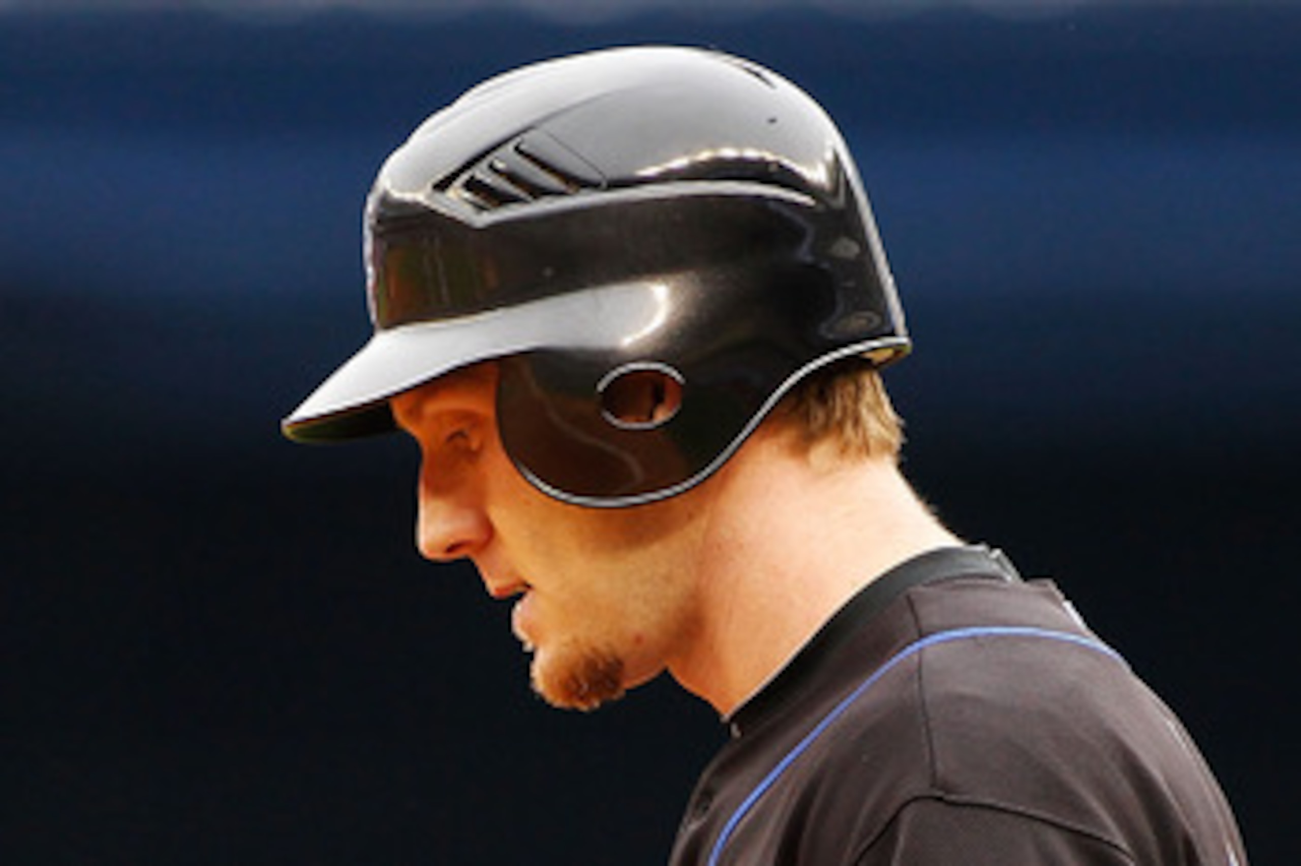 NEW YORK - MAY 22:  Jason Bay #44 of the New York Mets looks down after grounding out against the New York Yankees on May 22, 2011 at Yankee Stadium in the Bronx borough of New York City. Yankees defeat the Mets 9-3. (Photo by Mike Stobe/Getty Images)