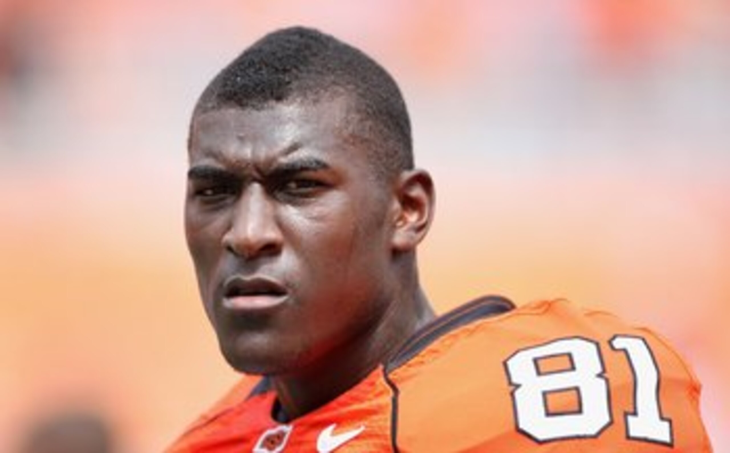 STILLWATER, OK - SEPTEMBER 05:  Wide receiver Justin Blackmon #81 of the Oklahoma State Cowboys warms up before the college football game against the Georgia Bulldogs at Boone Pickens Stadium on September 5, 2009 in Stillwater, Oklahoma.  The Cowboys defe