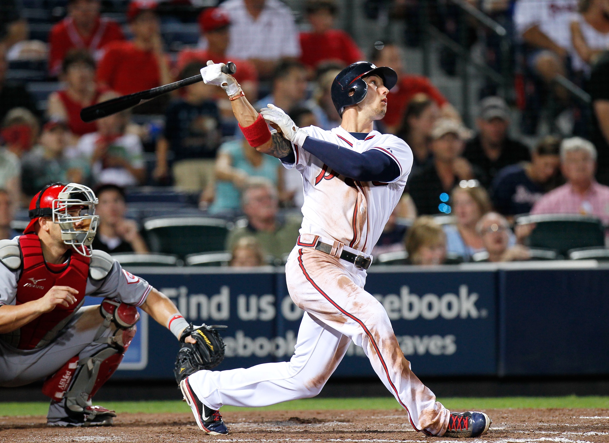 ATLANTA, GA - MAY 27:  Jordan Schafer #1 of the Atlanta Braves against the Cincinnati Reds at Turner Field on May 27, 2011 in Atlanta, Georgia.  (Photo by Kevin C. Cox/Getty Images)