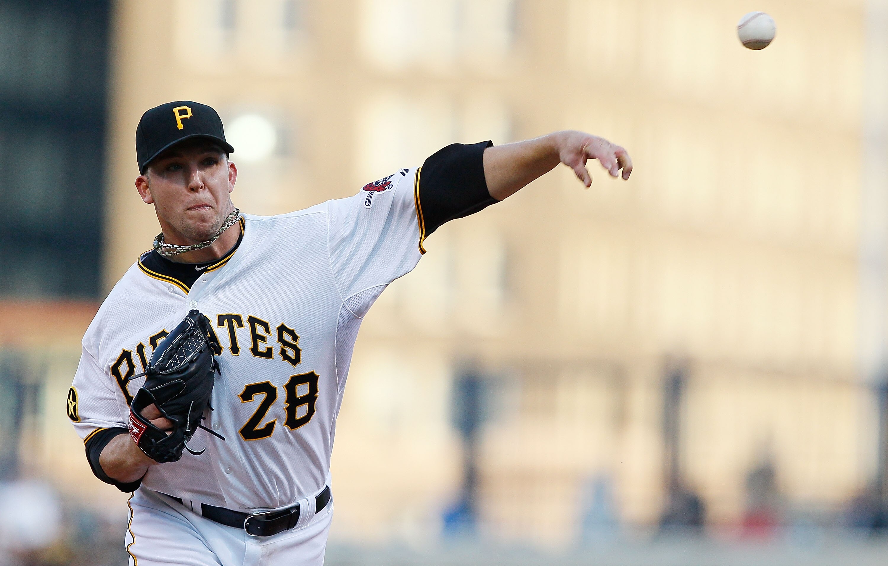 PITTSBURGH - JUNE 13: Paul Maholm #28 of the Pittsburgh Pirates pitches against the New York Mets during the game on June 13, 2011 at PNC Park in Pittsburgh, Pennsylvania. (Photo by Jared Wickerham/Getty Images) PITTSBURGH - JUNE 13: Paul Maholm #28 of the Pittsburgh Pirates pitches against the New York Mets during the game on June 13, 2011 at PNC Park in Pittsburgh, Pennsylvania. (Photo by Jared Wickerham/Getty Images)