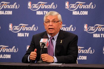 MIAMI, FL - MAY 31:  NBA Commissioner David Stern answers questions from the media during a press conference prior to the Miami Heat hosting the Dallas Mavericks in Game One of the 2011 NBA Finals at American Airlines Arena on May 31, 2011 in Miami, Flori