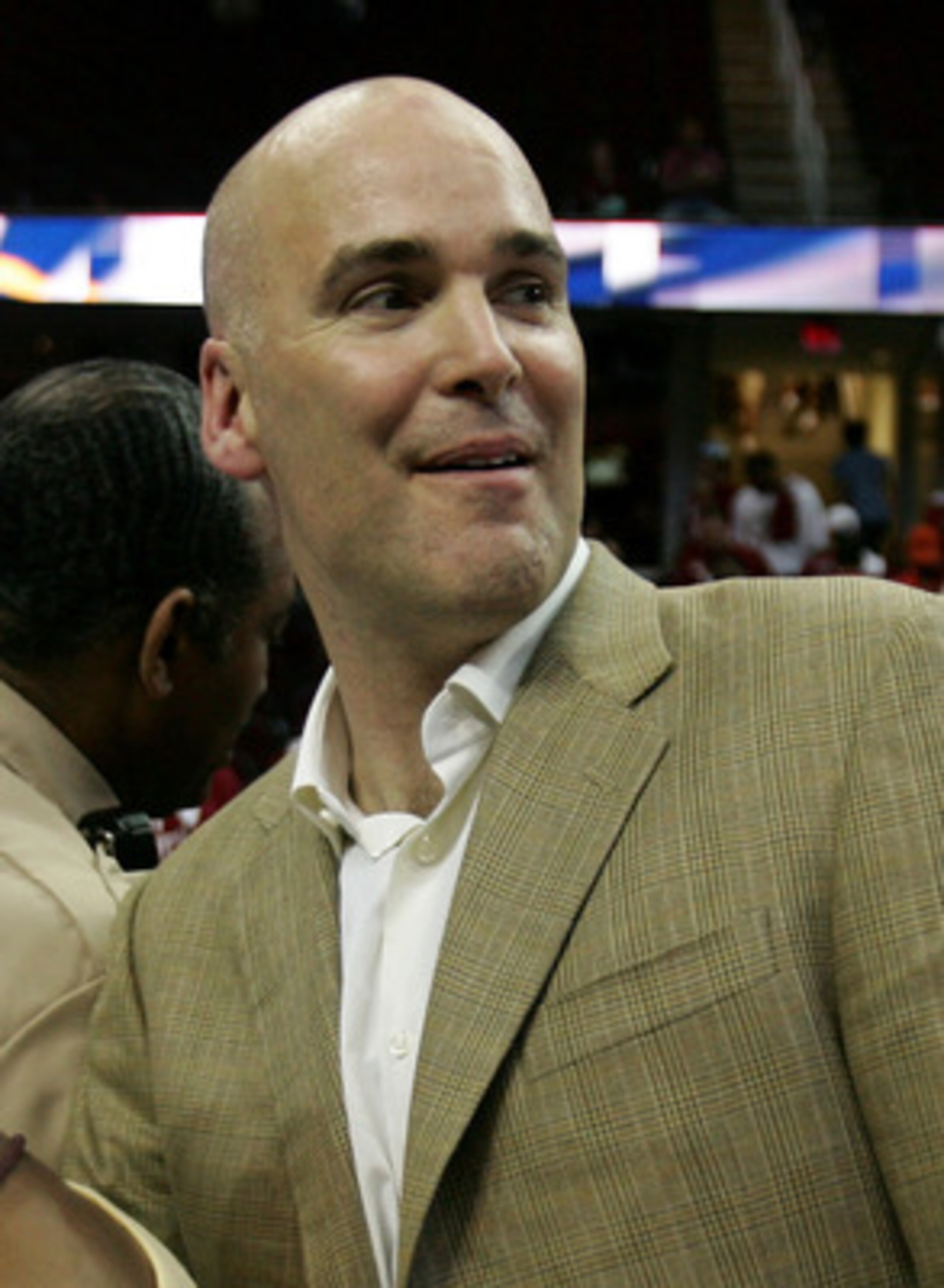 CLEVELAND - JUNE 02: General Manager Danny Ferry of the Cleveland Cavaliers celebrates after the Cavs won 98-82 to win the Detroit Pistons in Game Six of the Eastern Conference Finals during the 2007 NBA Playoffs on June 2, 2007 at the Quicken Loans Aren CLEVELAND - JUNE 02: General Manager Danny Ferry of the Cleveland Cavaliers celebrates after the Cavs won 98-82 to win the Detroit Pistons in Game Six of the Eastern Conference Finals during the 2007 NBA Playoffs on June 2, 2007 at the Quicken Loans Aren