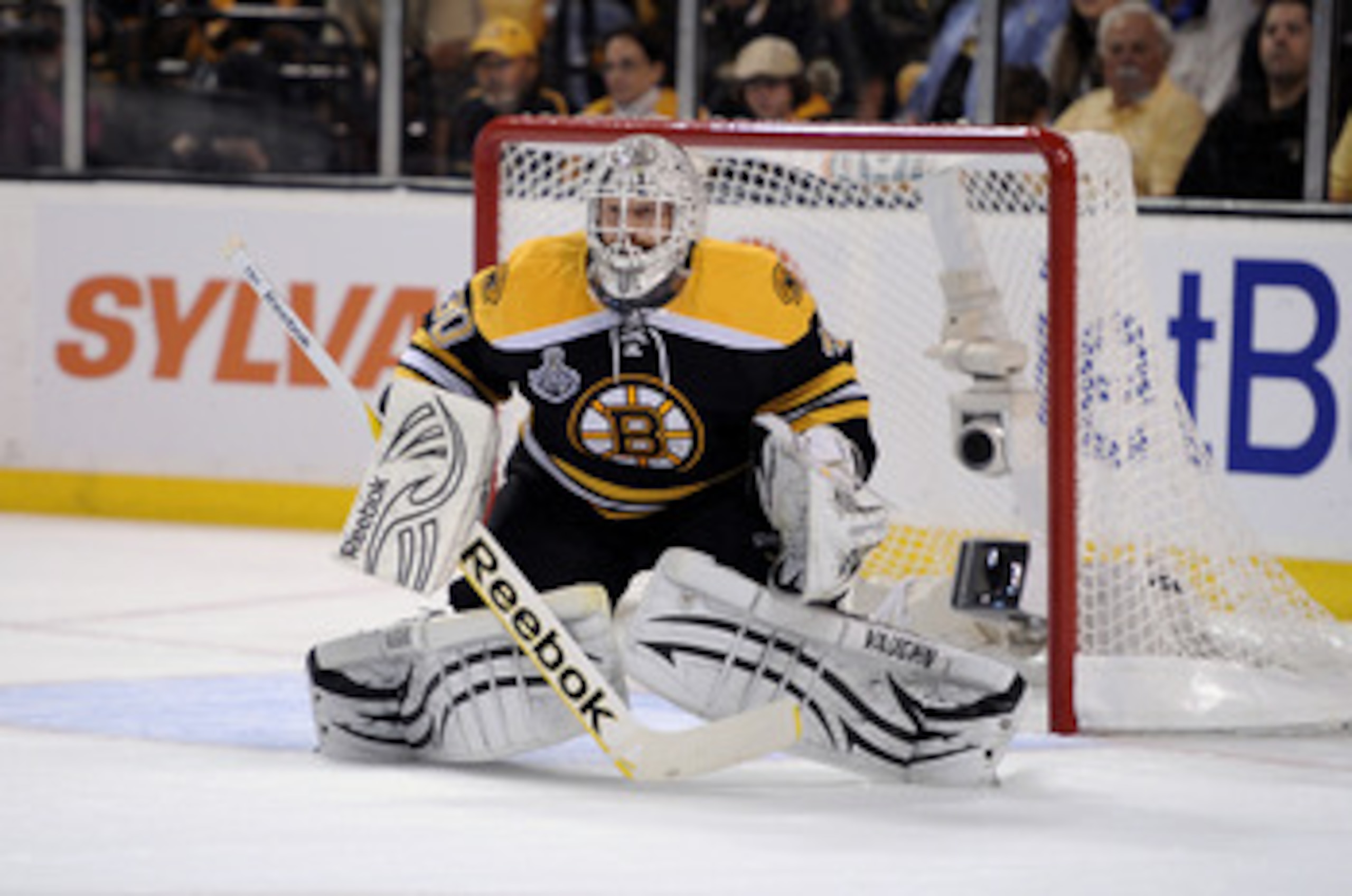BOSTON, MA - JUNE 13:  Tim Thomas #30 of the Boston Bruins tends goal against the Vancouver Canucks during Game Six of the 2011 NHL Stanley Cup Final at TD Garden on June 13, 2011 in Boston, Massachusetts.  (Photo by Harry How/Getty Images)