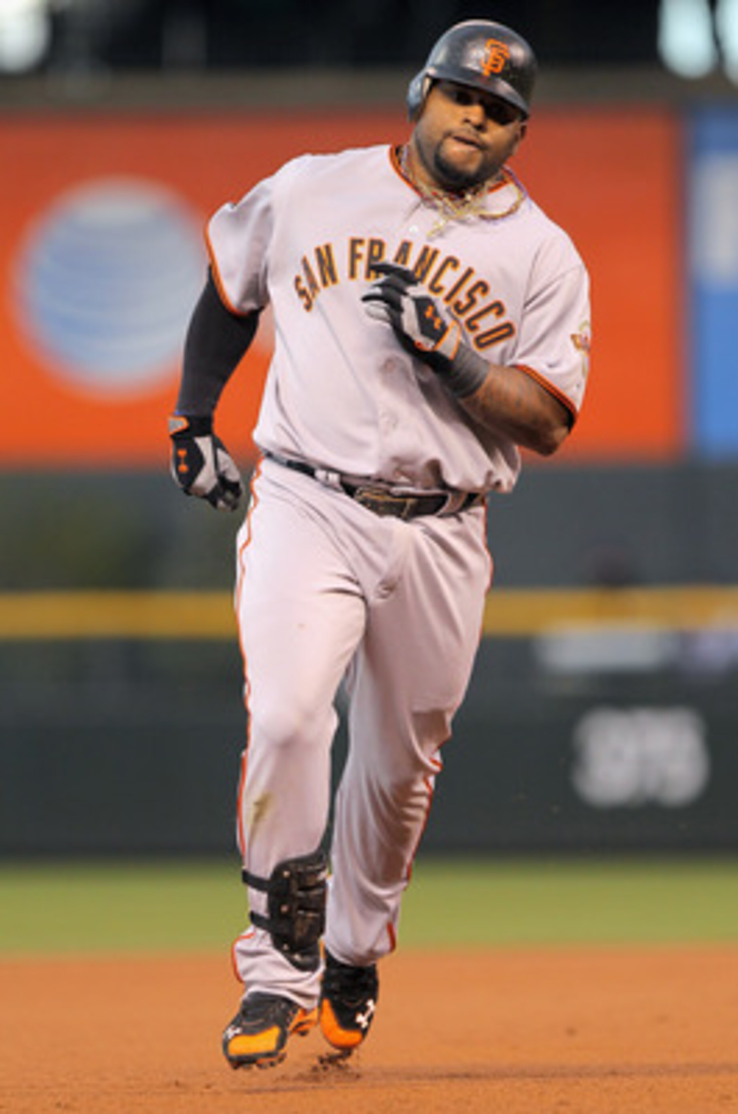 DENVER, CO - APRIL 19:  Pablo Sandoval #48 of the San Francisco Giants rounds the bases as he hit a homerun against the Colorado Rockies at Coors Field on April 19, 2011 in Denver, Colorado.  (Photo by Doug Pensinger/Getty Images)