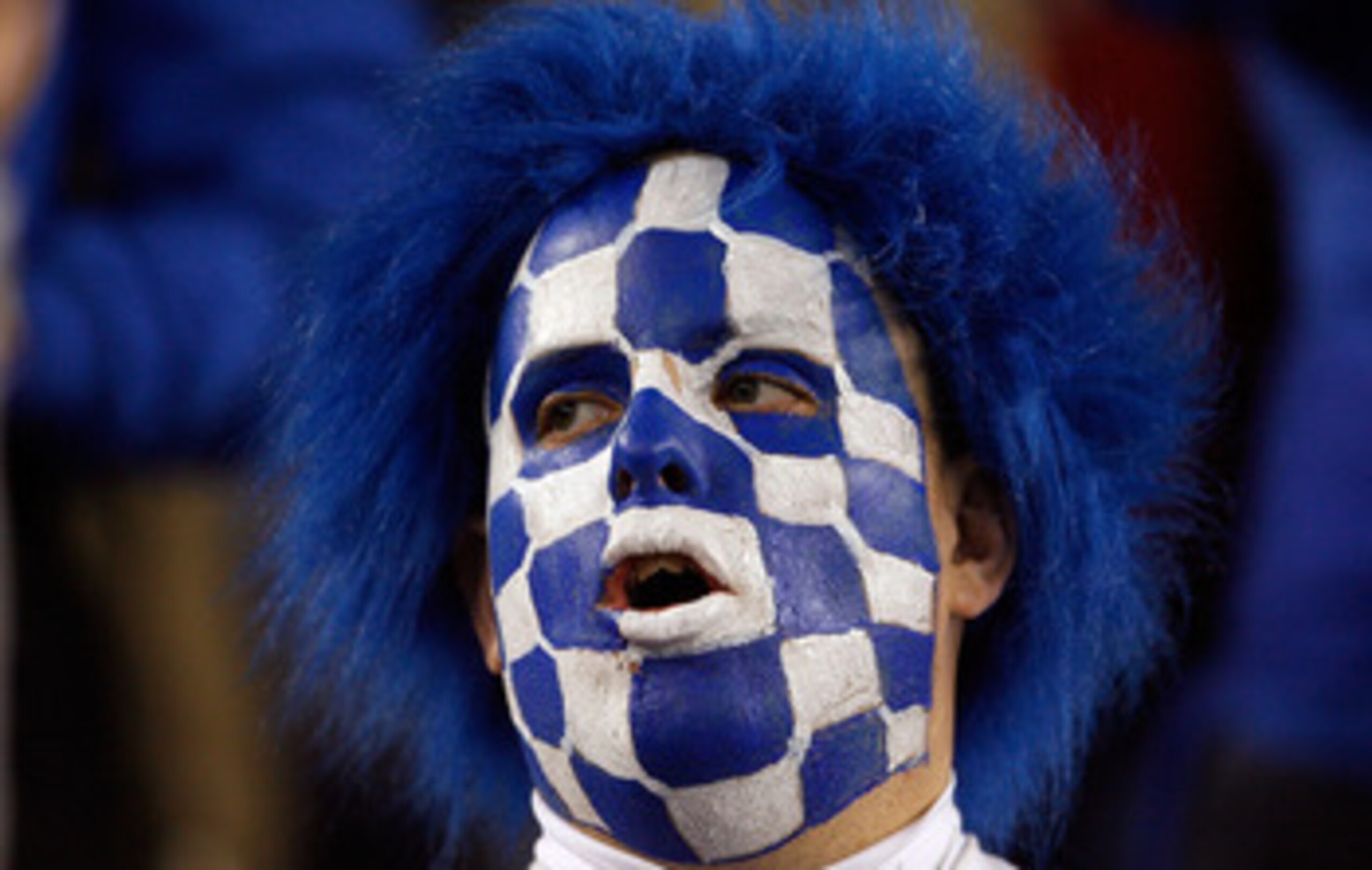 LEXINGTON, KY - NOVEMBER 28:  A Kentucky Wildcats fan is pictured during the SEC game against the Tennessee Volunteers at Commonwealth Stadium on November 28, 2009 in Lexington, Kentucky.  (Photo by Andy Lyons/Getty Images)