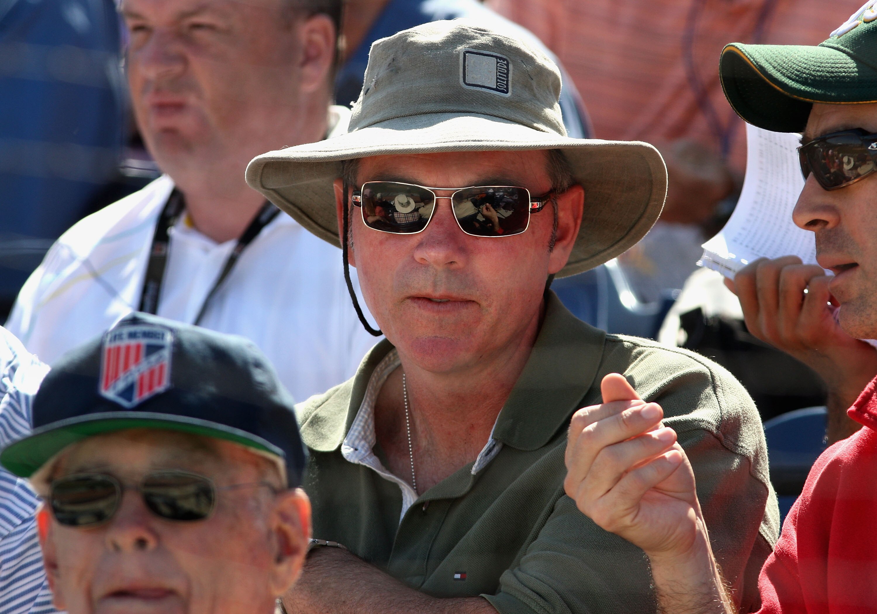 PEORIA, AZ - MARCH 07:  General manager Billy Beane of the Oakland Athletics attends the spring training game against the San Diego Padres at Peoria Stadium on March 7, 2009 in Peoria, Arizona. The A's defeated the Padres 15-6.  (Photo by Christian Peters