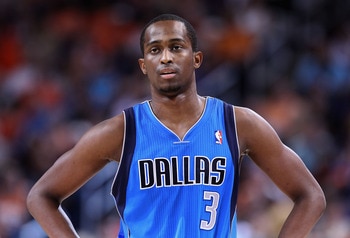 PHOENIX, AZ - MARCH 27:  Rodrigue Beaubois #3 of the Dallas Mavericks during the NBA game against the Phoenix Suns at US Airways Center on March 27, 2011 in Phoenix, Arizona.  The Mavericks defeated the Suns 91-83. NOTE TO USER: User expressly acknowledge