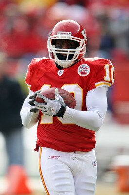 KANSAS CITY, MO - DECEMBER 05: Terrance Copper #10 of the Kansas City Chiefs in action during the game against the Denver Broncos on December 5, 2010 at Arrowhead Stadium in Kansas City, Missouri.  (Photo by Jamie Squire/Getty Images)