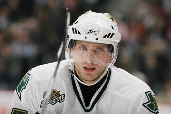 VANCOUVER, BC - JANUARY 3:  Patrik Stefan #27 of the Dallas Stars looks on against the Vancouver Canucks at General Motors Place on January 3, 2007 in Vancouver, British Columbia, Canada. The Canucks won 2-1 in a shootout. (Photo by Jeff Vinnick/Getty Ima