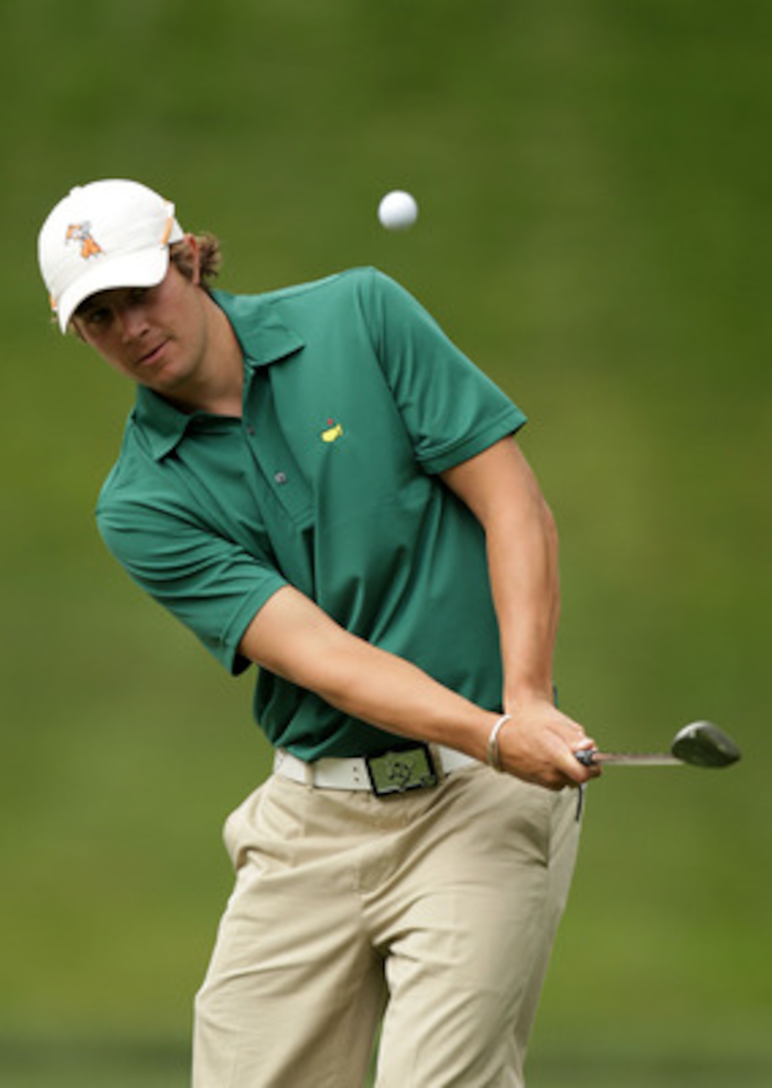 BETHESDA, MD - JUNE 14: Amateur Peter Uihlein hits a chip shot during a practice round prior to the start of the 111th U.S. Open at Congressional Country Club on June 14, 2011 in Bethesda, Maryland. (Photo by Ross Kinnaird/Getty Images) BETHESDA, MD - JUNE 14: Amateur Peter Uihlein hits a chip shot during a practice round prior to the start of the 111th U.S. Open at Congressional Country Club on June 14, 2011 in Bethesda, Maryland. (Photo by Ross Kinnaird/Getty Images)