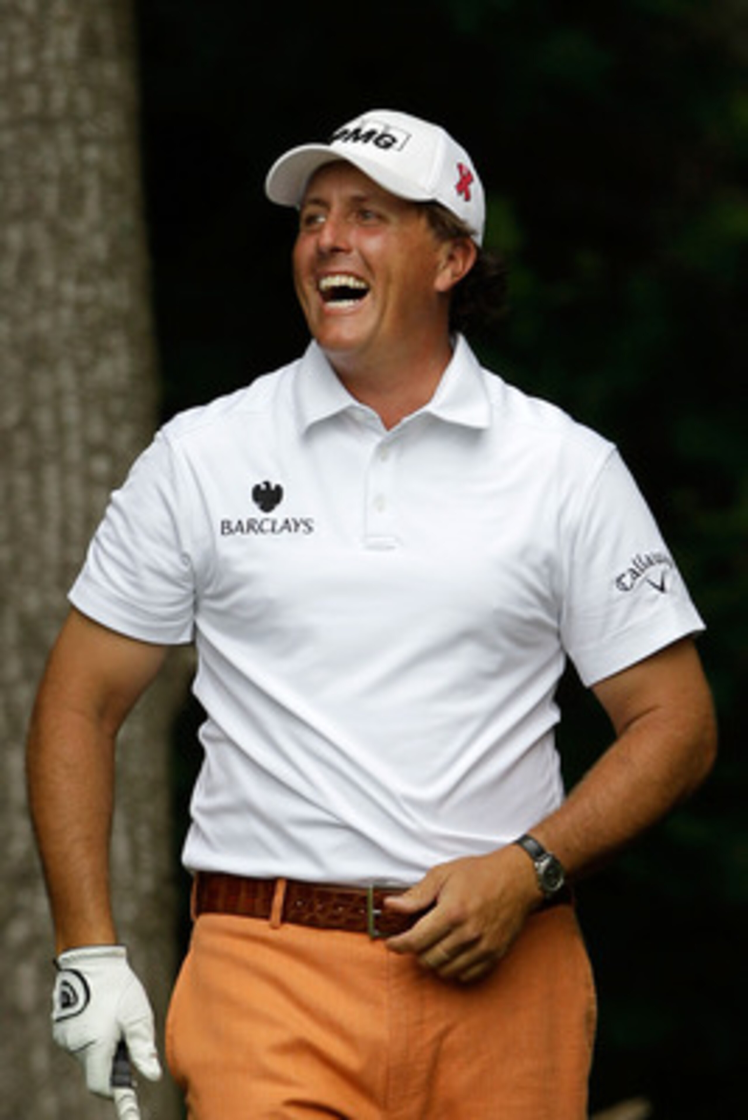 BETHESDA, MD - JUNE 14:  Phil Mickelson waits to play a shot during a practice round prior to the start of the 111th U.S. Open at Congressional Country Club on June 14, 2011 in Bethesda, Maryland.  (Photo by Rob Carr/Getty Images)