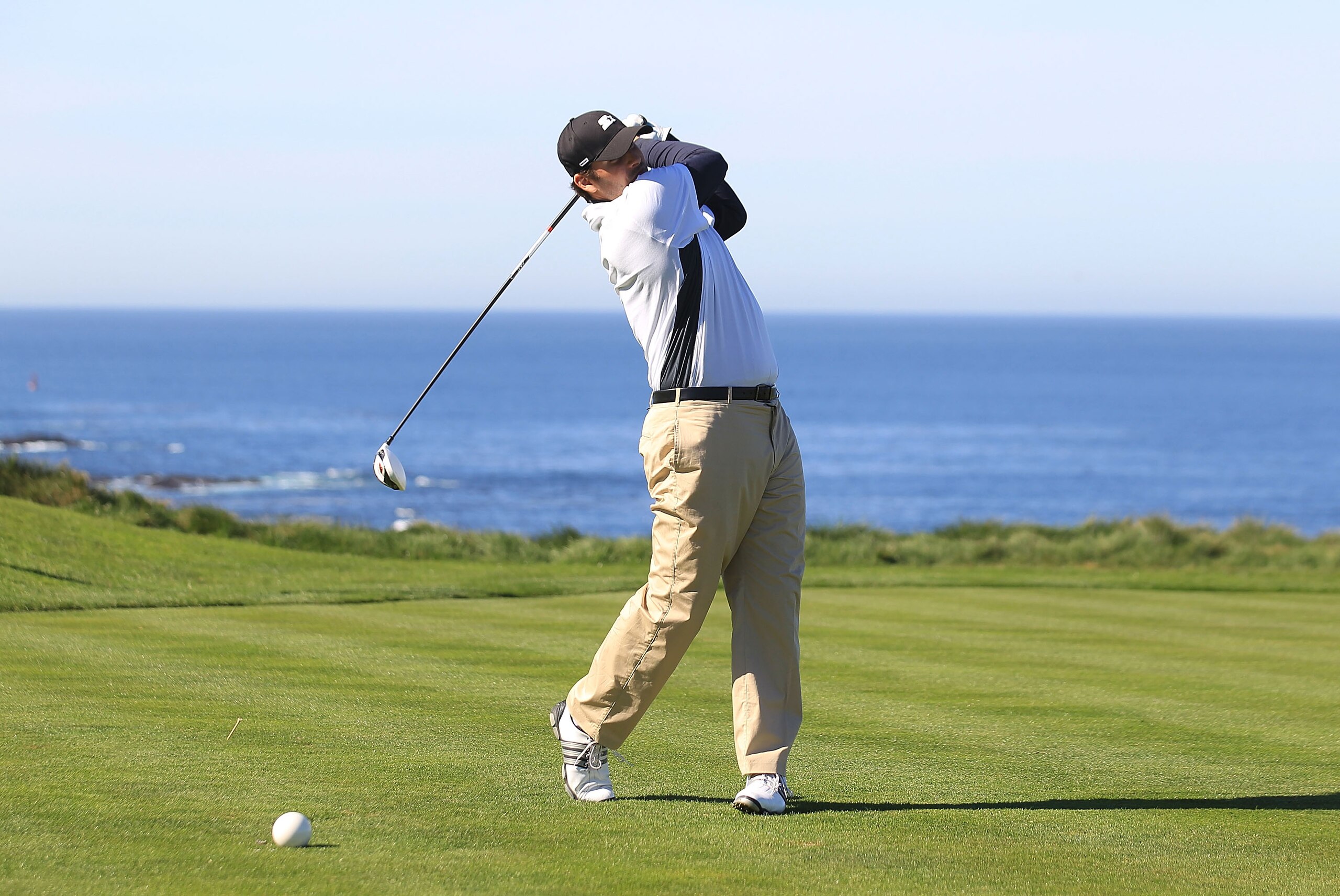 PEBBLE BEACH, CA - FEBRUARY 11: Professional football player Tony Romo hits from the sixth tee box at the AT&T Pebble Beach National Pro-Am- Round Two at the Spyglass golf club on February 11, 2011 in Pebble Beach, California. (Photo by Jed Jacobsohn/Ge PEBBLE BEACH, CA - FEBRUARY 11: Professional football player Tony Romo hits from the sixth tee box at the AT&T Pebble Beach National Pro-Am- Round Two at the Spyglass golf club on February 11, 2011 in Pebble Beach, California. (Photo by Jed Jacobsohn/Ge