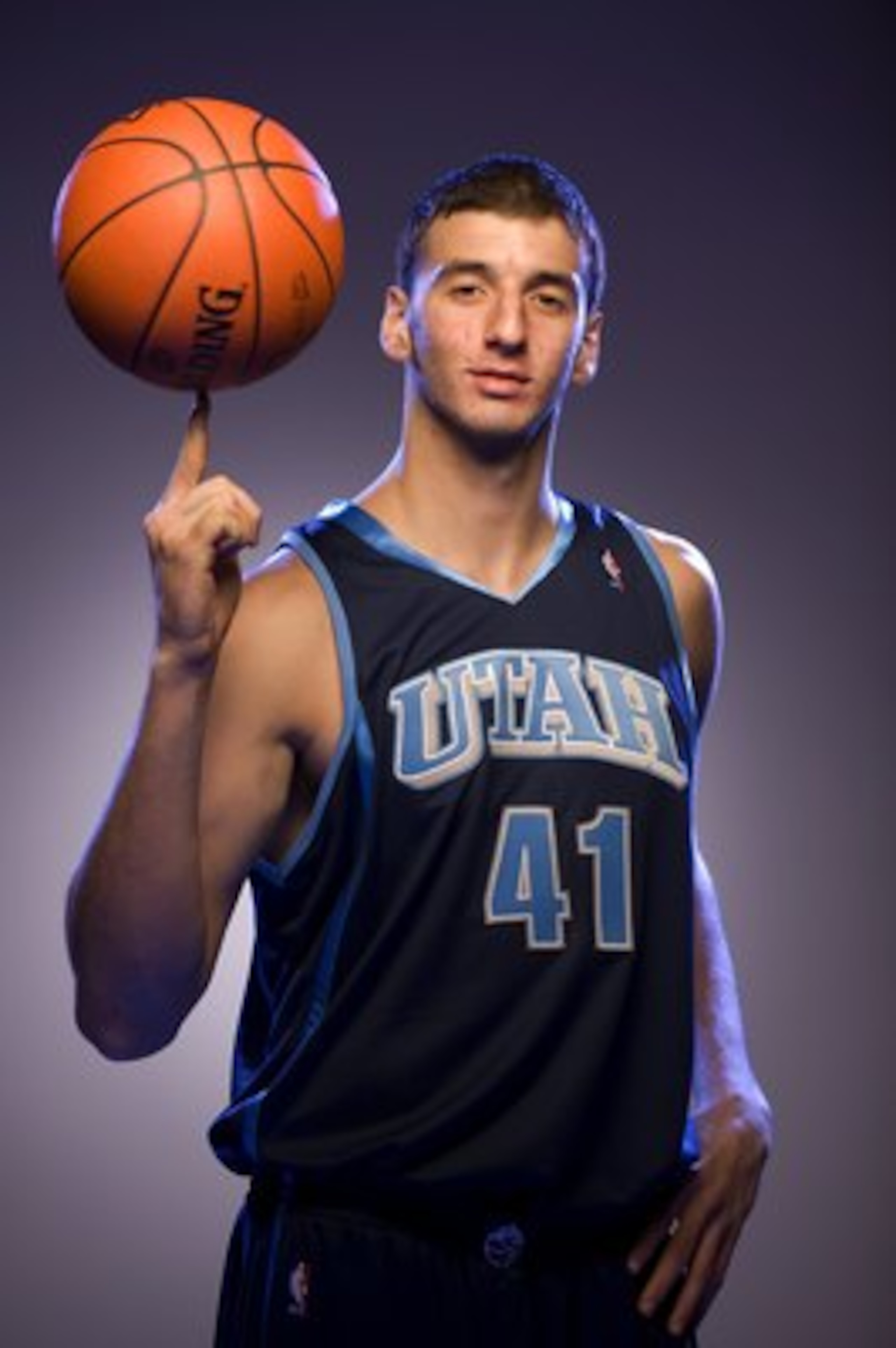 TARRYTOWN, NY - JULY 29:  Kosta Koufos of the Utah Jazz  poses for a portrait during the 2008 NBA Rookie Photo Shoot on July 29, 2008 at the MSG Training Facility in Tarrytown, New York.  NOTE TO USER: User expressly acknowledges and agrees that, by downl